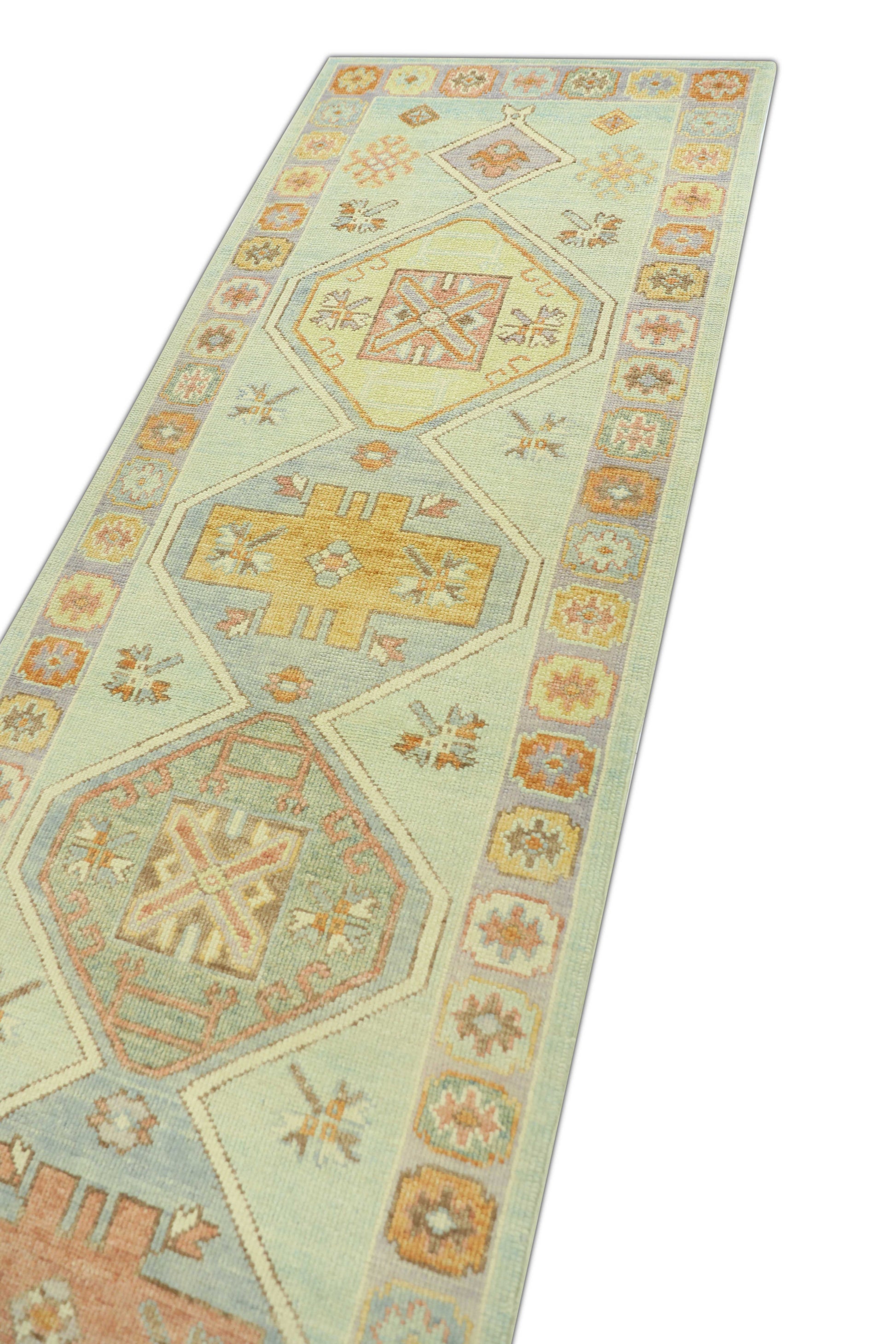 Turkish Oushak Rug 3'1" x 9'10" #731
