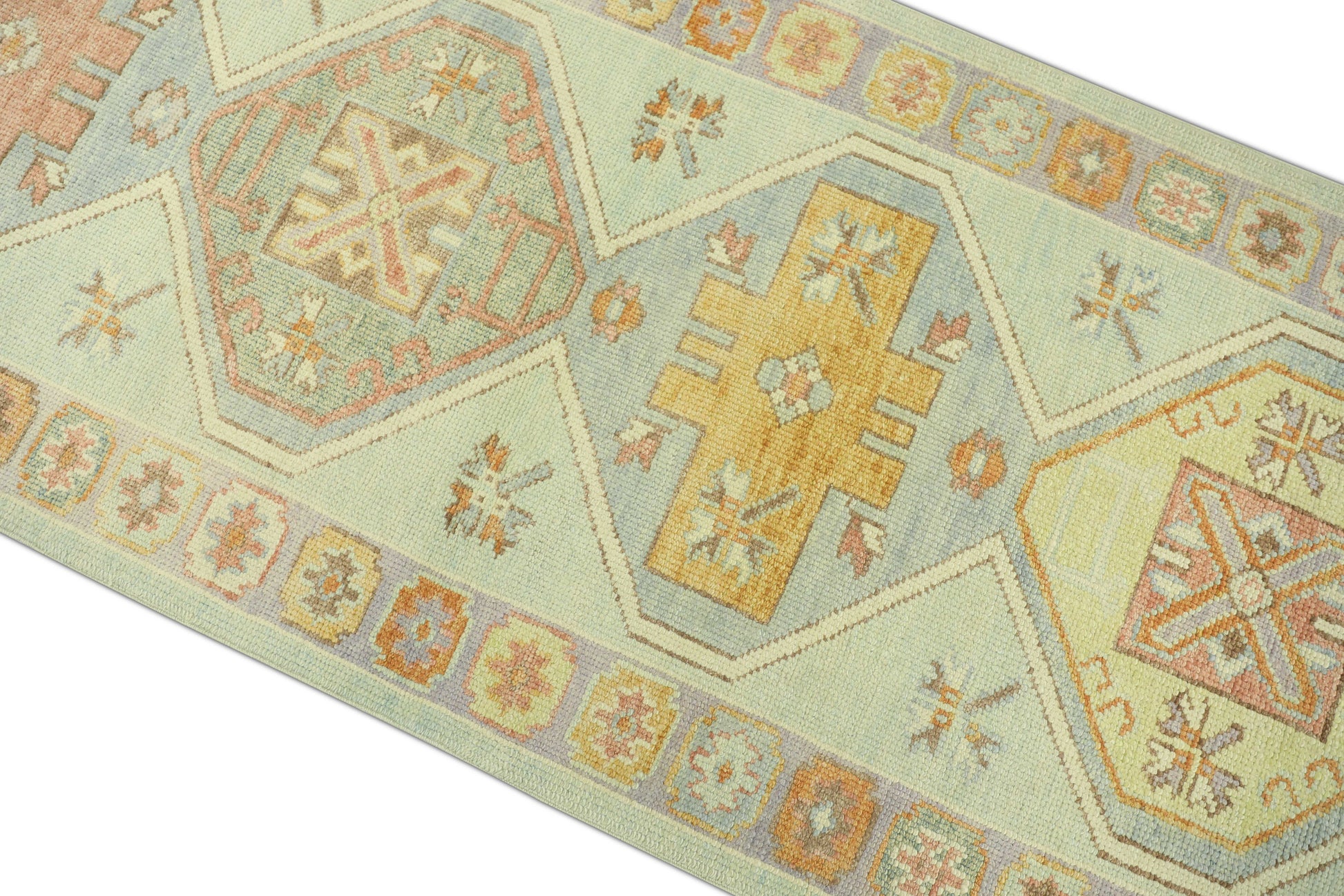 Turkish Oushak Rug 3'1" x 9'10" #731