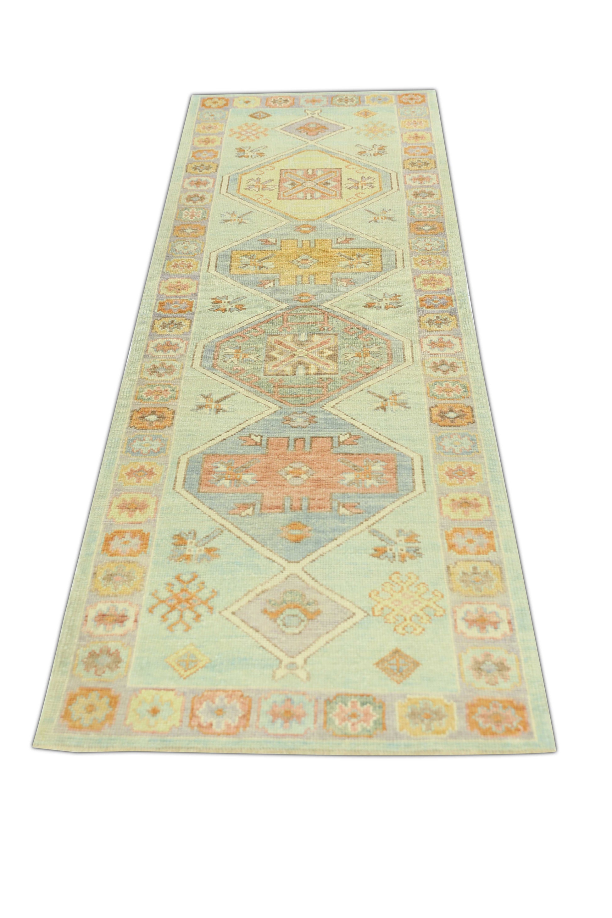 Turkish Oushak Rug 3'1" x 9'10" #731
