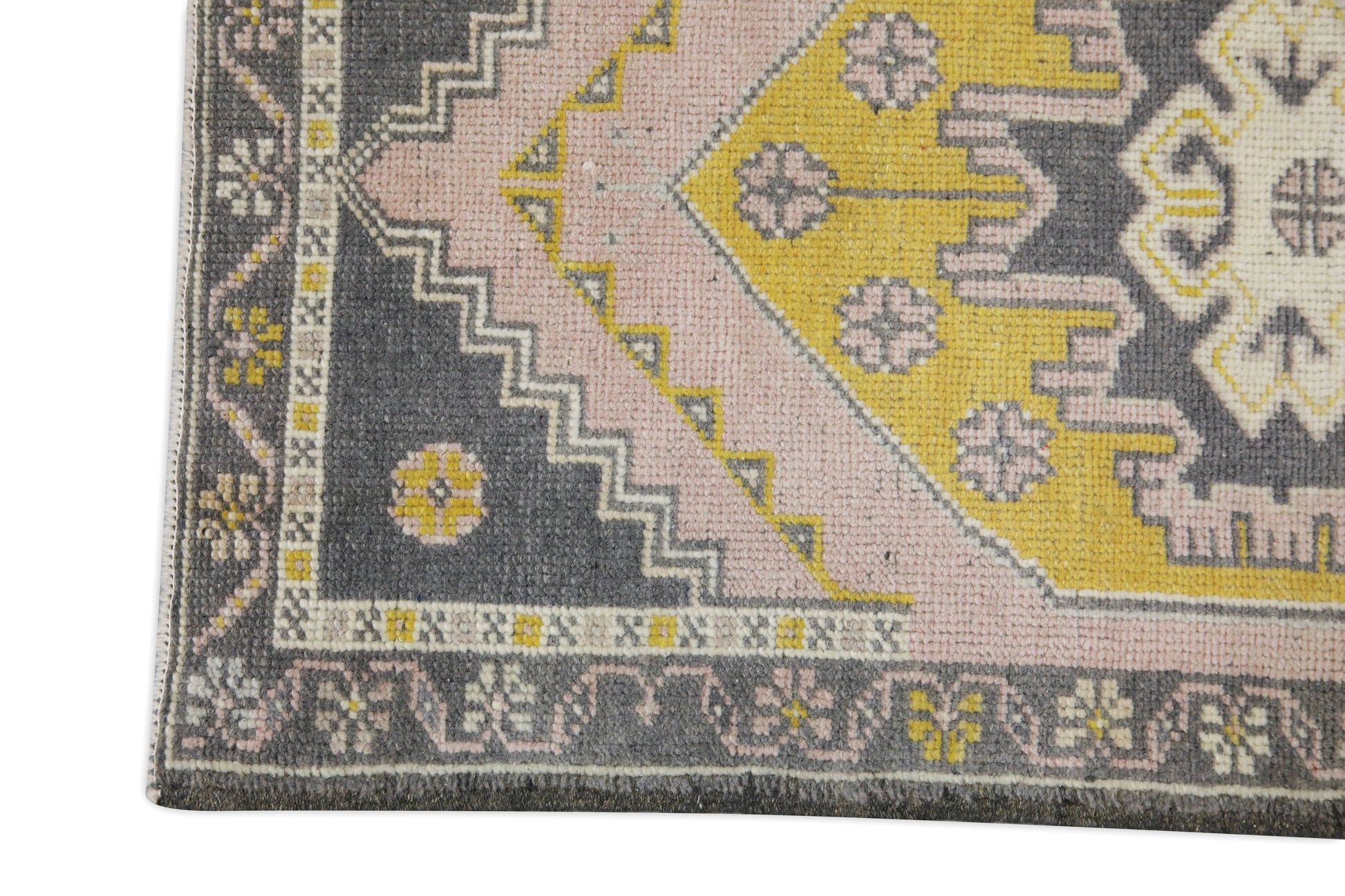 Oriental Hand Knotted Vintage Turkish Mini Rug 1'10" x 3'7" #8657
