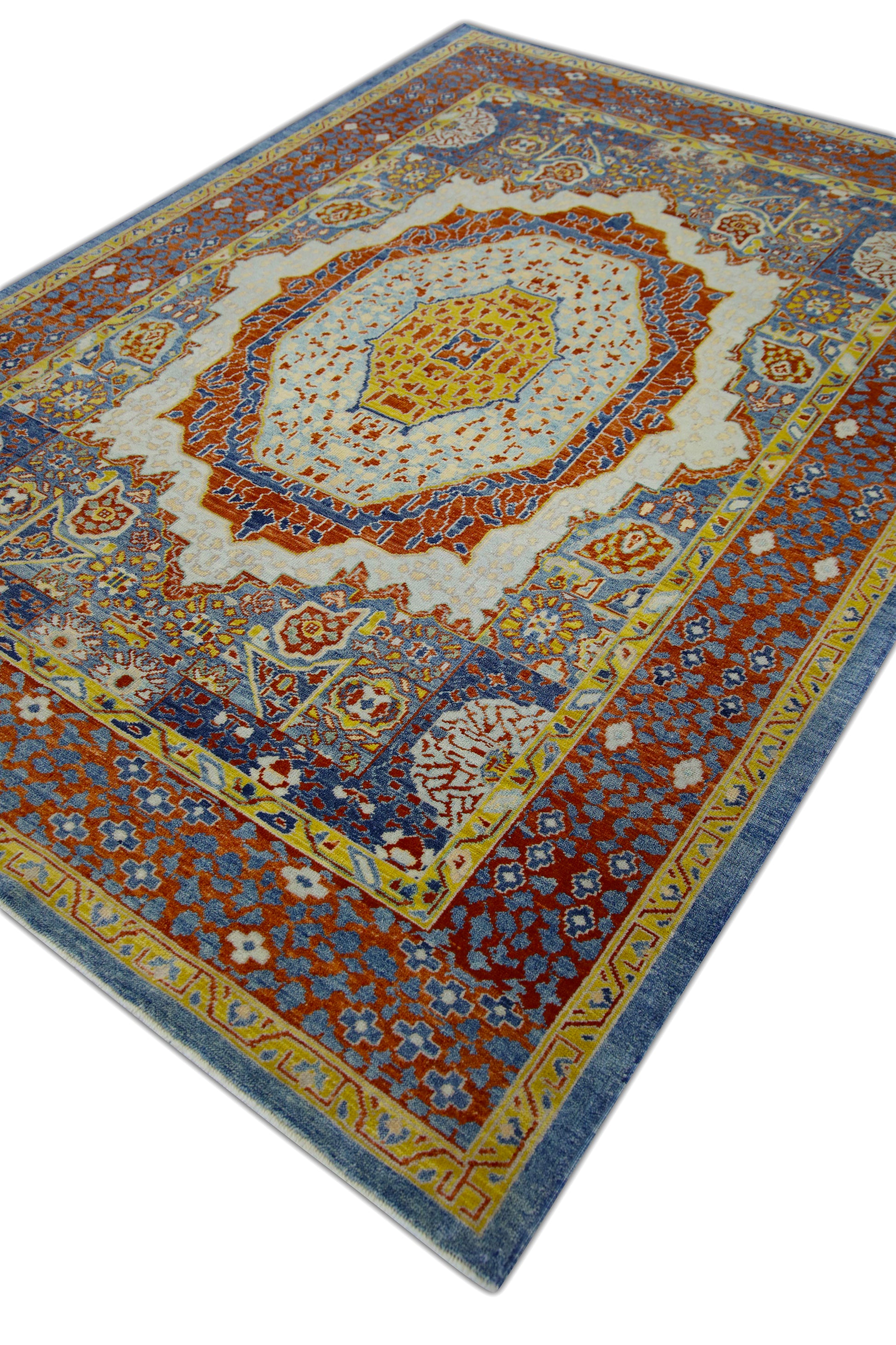 Turkish Antique Look Oushak Rug 6'4" x 8'10"  #5430