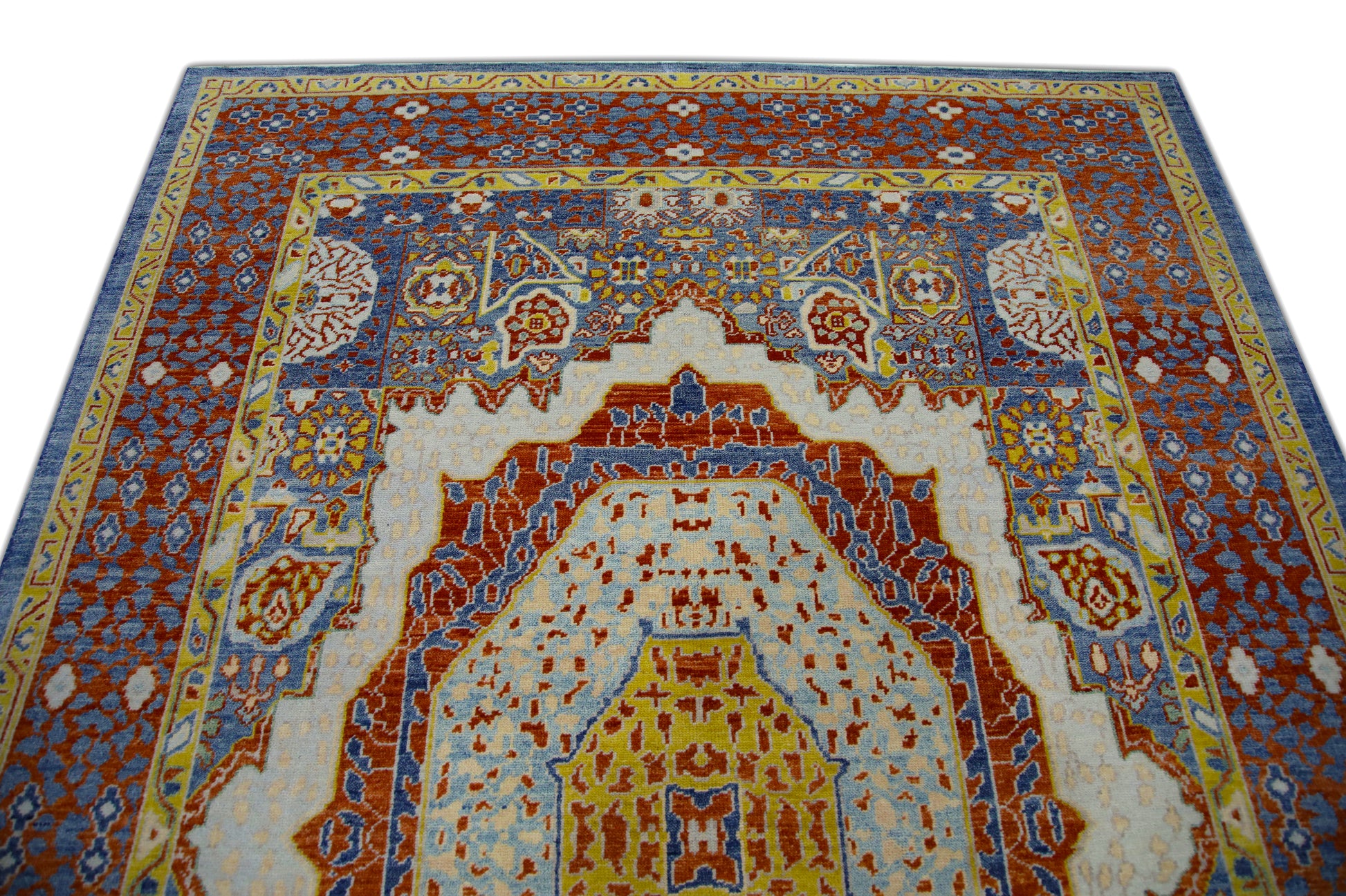 Turkish Antique Look Oushak Rug 6'4" x 8'10"  #5430