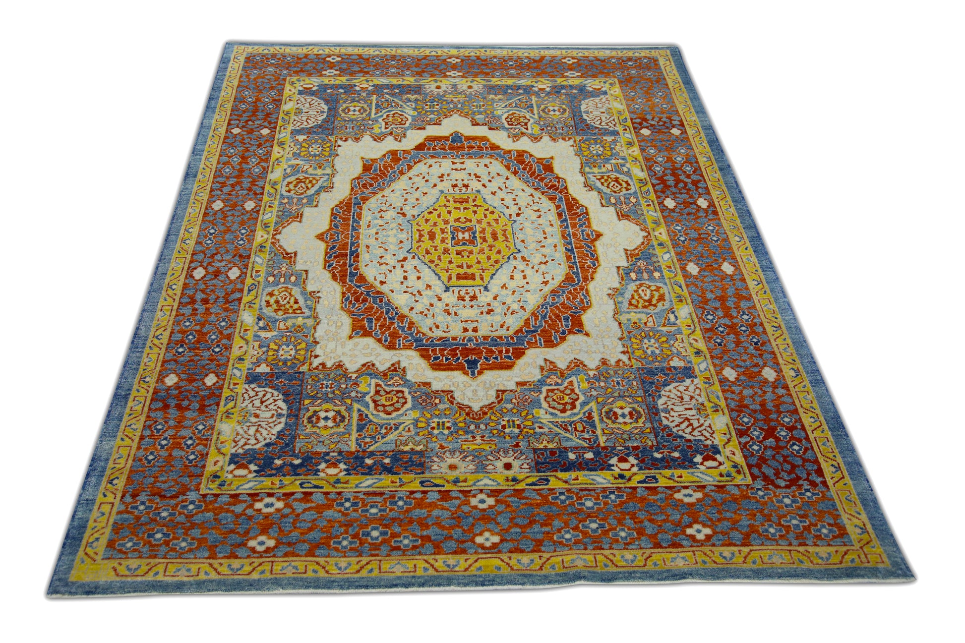 Turkish Antique Look Oushak Rug 6'4" x 8'10"  #5430