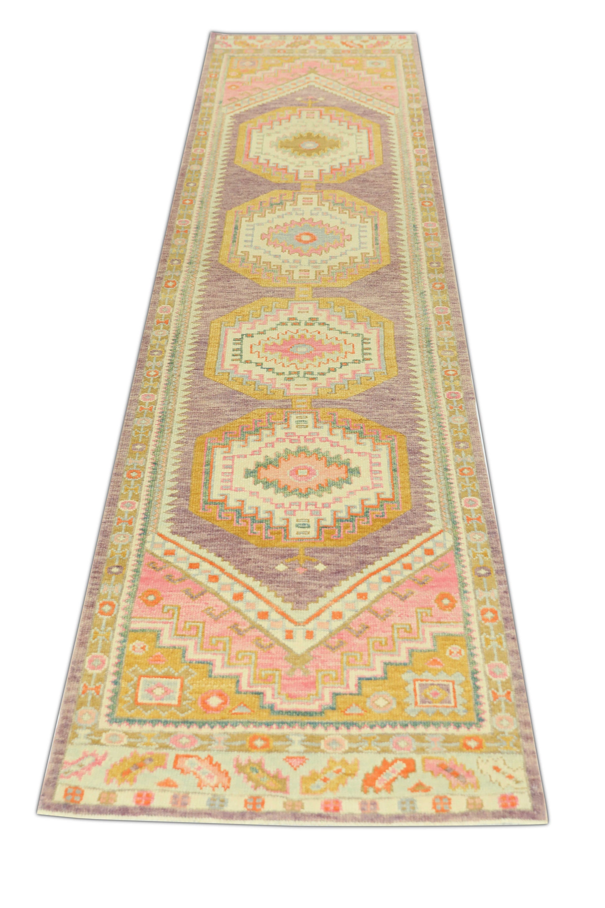 Turkish Oushak Rug 3' x 11'8" #760