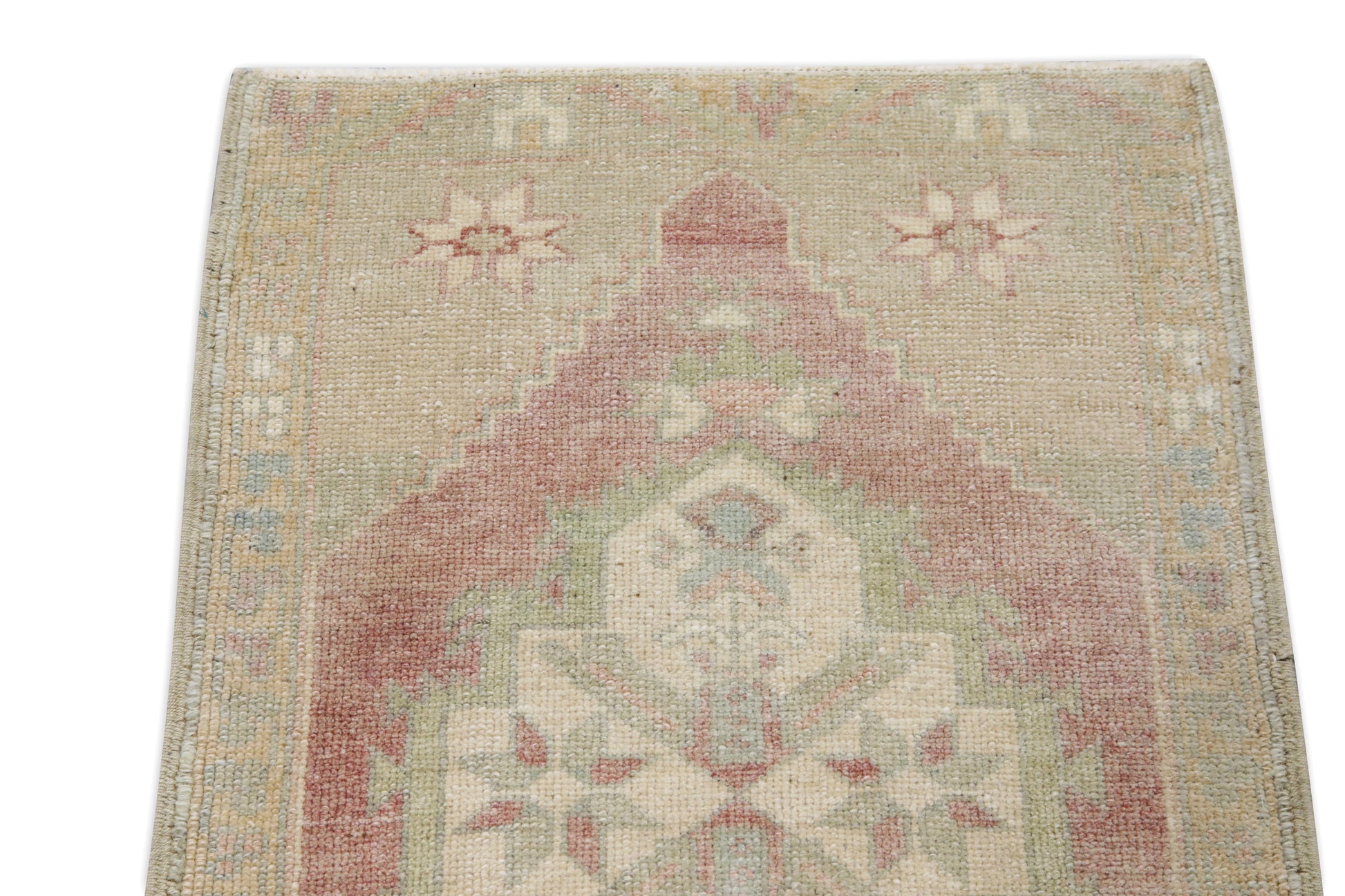 Oriental Hand Knotted Vintage Turkish Mini Rug 1'10" x 2'11" #8277