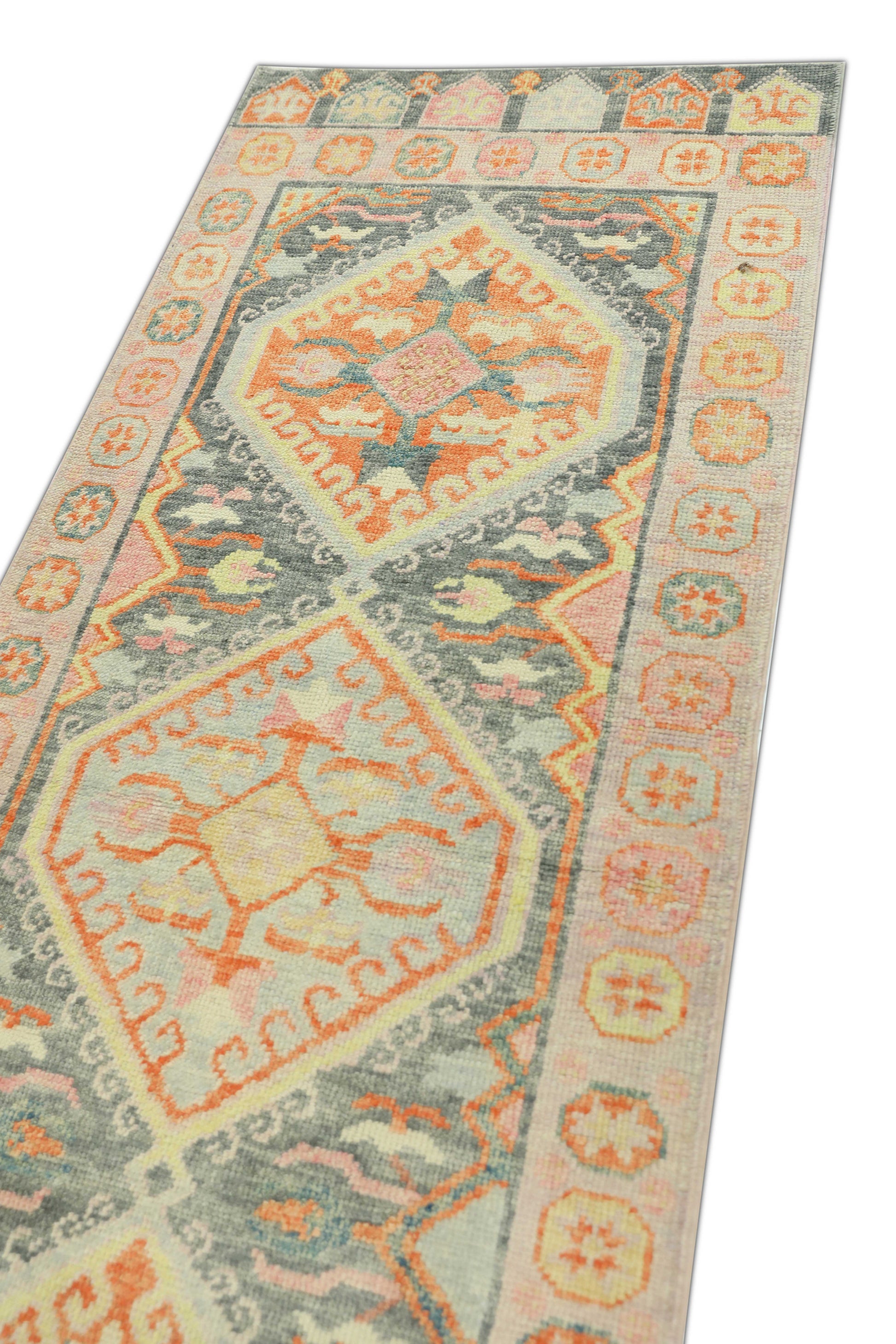 Turkish Oushak Rug 3' x 7'11" #1488