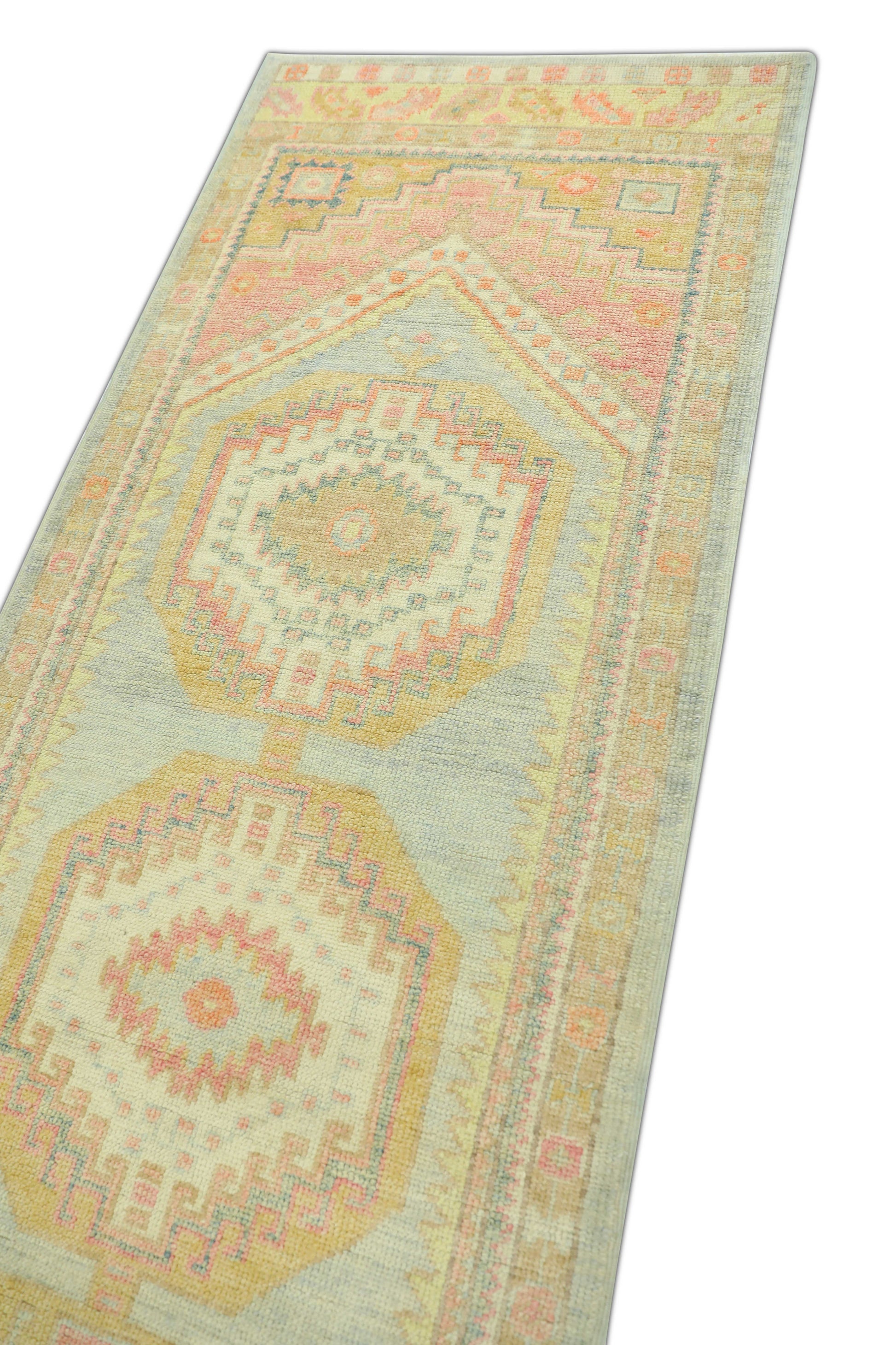 Turkish Oushak Rug 3'1" x 10'1" #1493