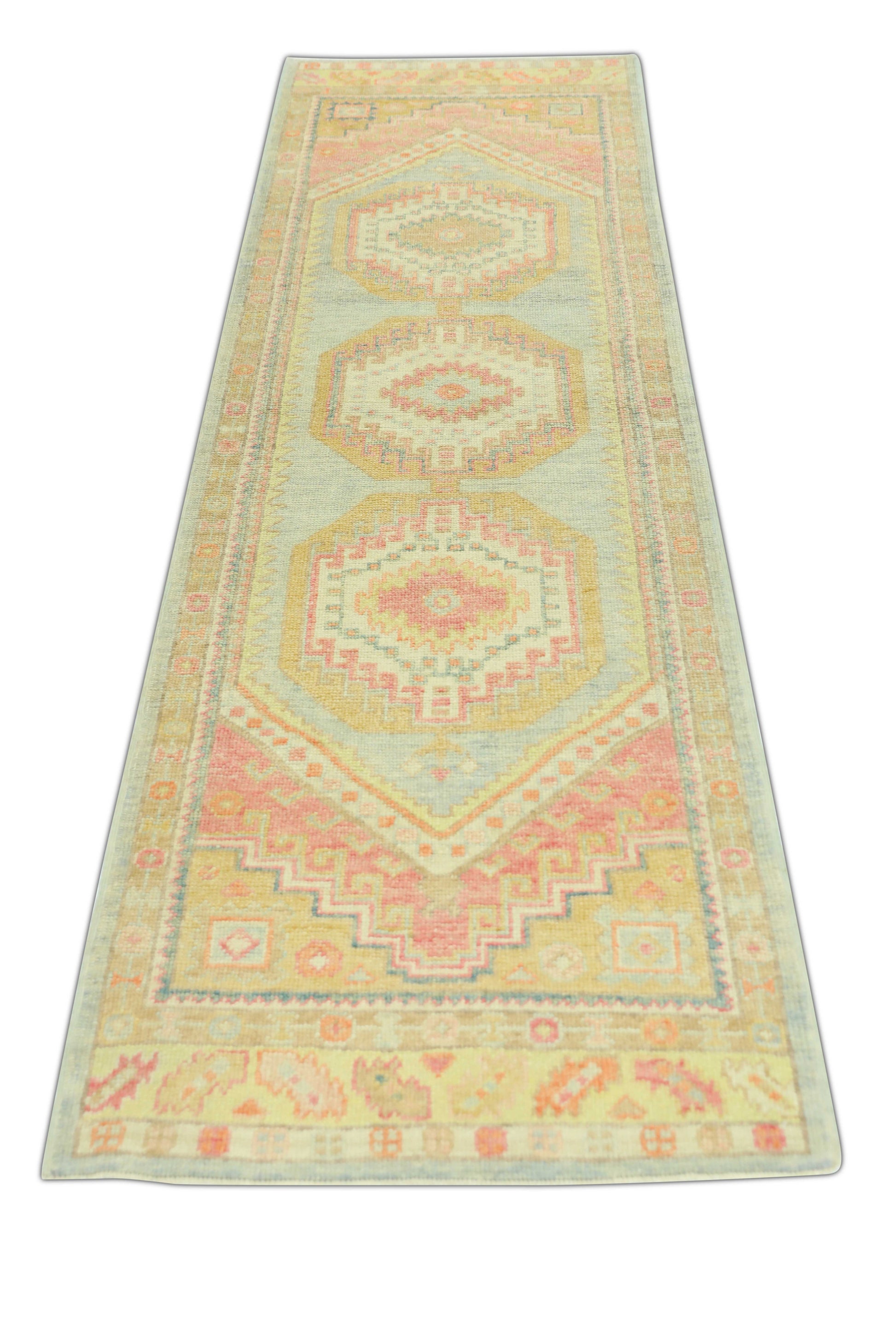 Turkish Oushak Rug 3'1" x 10'1" #1493