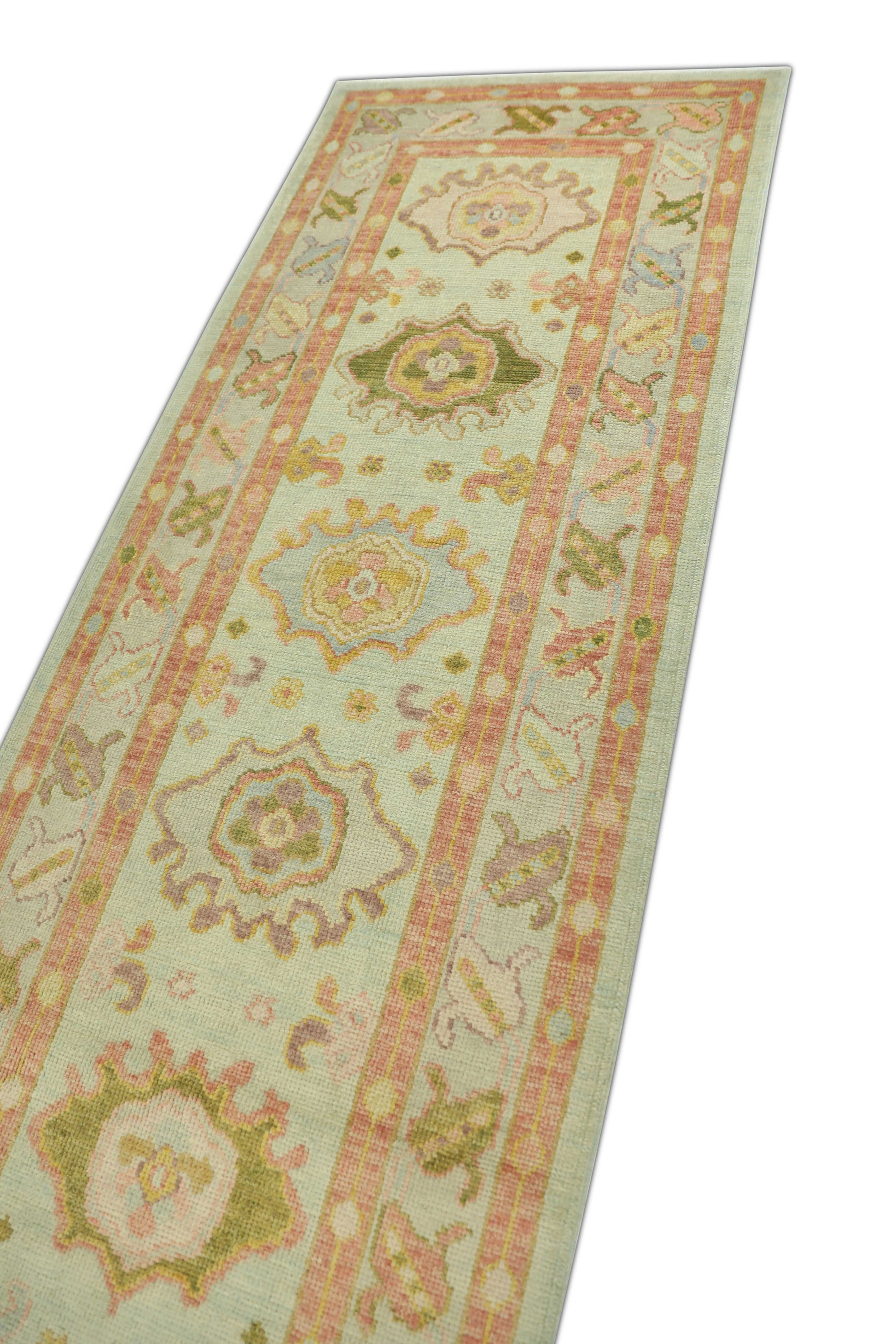 Turkish Oushak Rug 3' x 11'7" #657