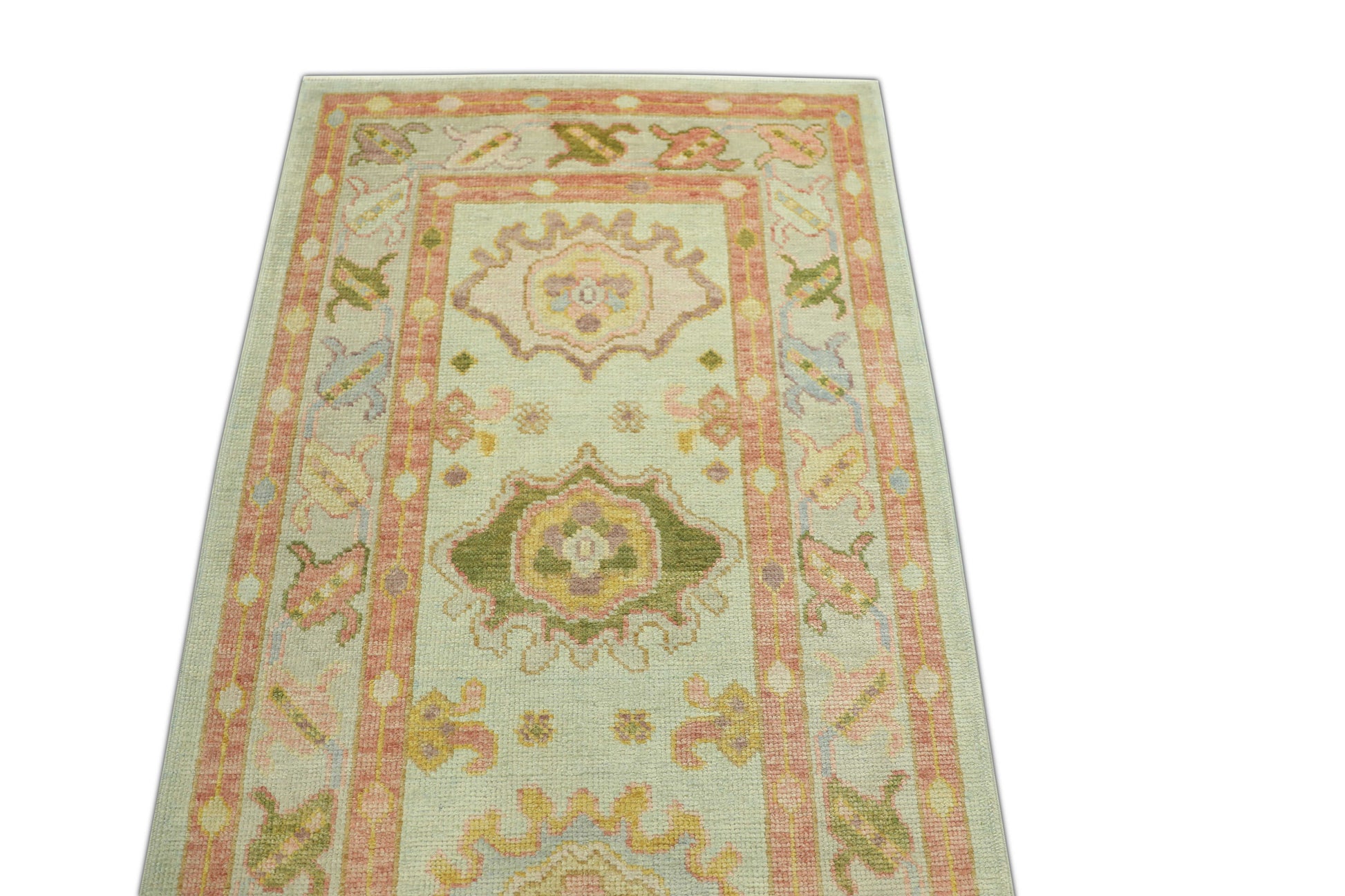 Turkish Oushak Rug 3' x 11'7" #657