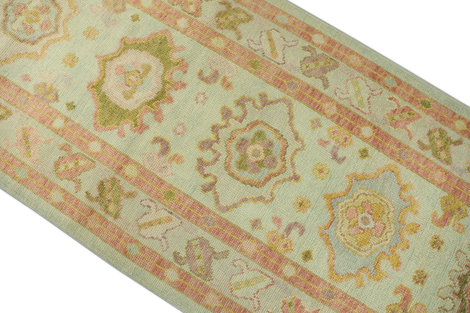 Turkish Oushak Rug 3' x 11'7" #657