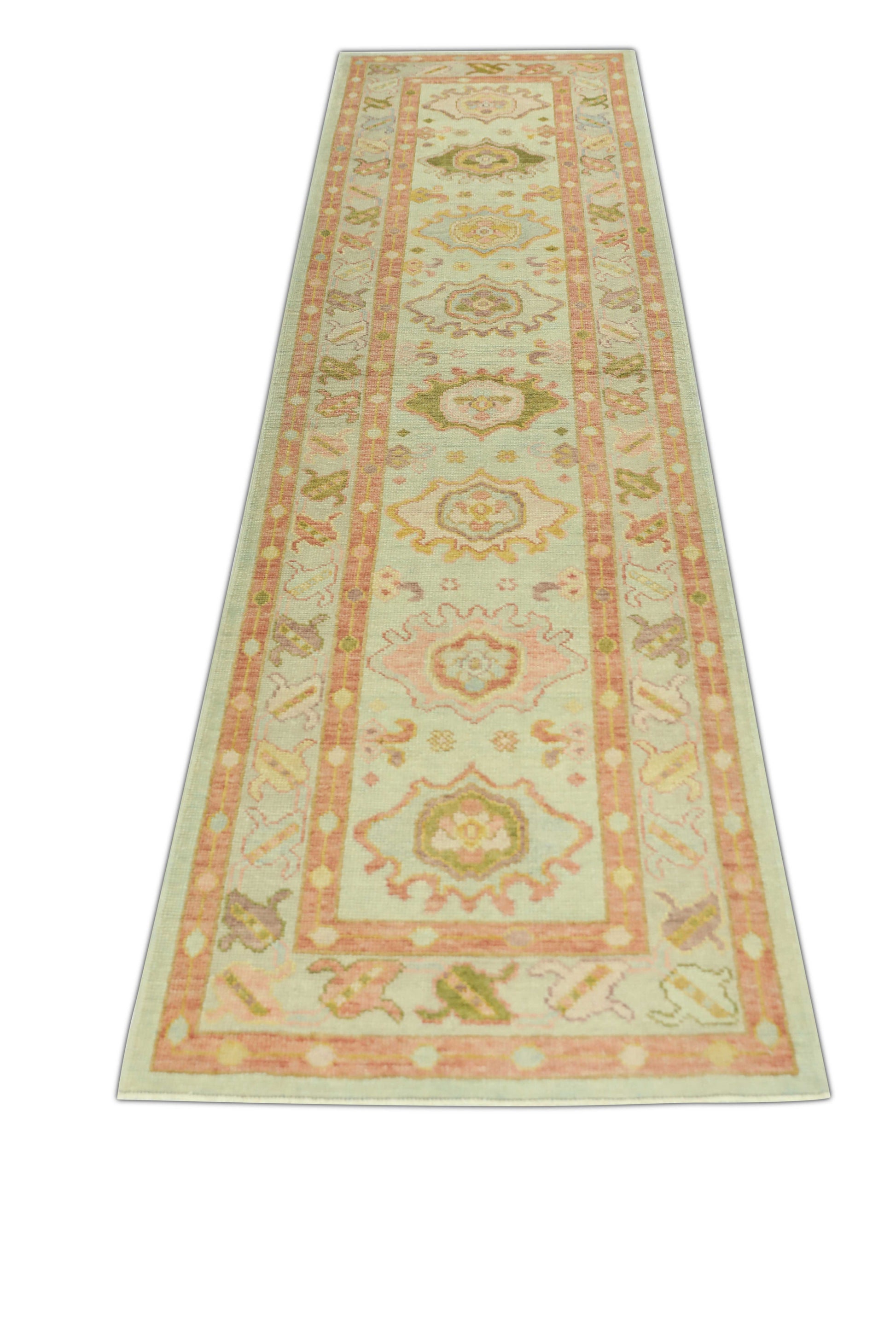Turkish Oushak Rug 3' x 11'7" #657
