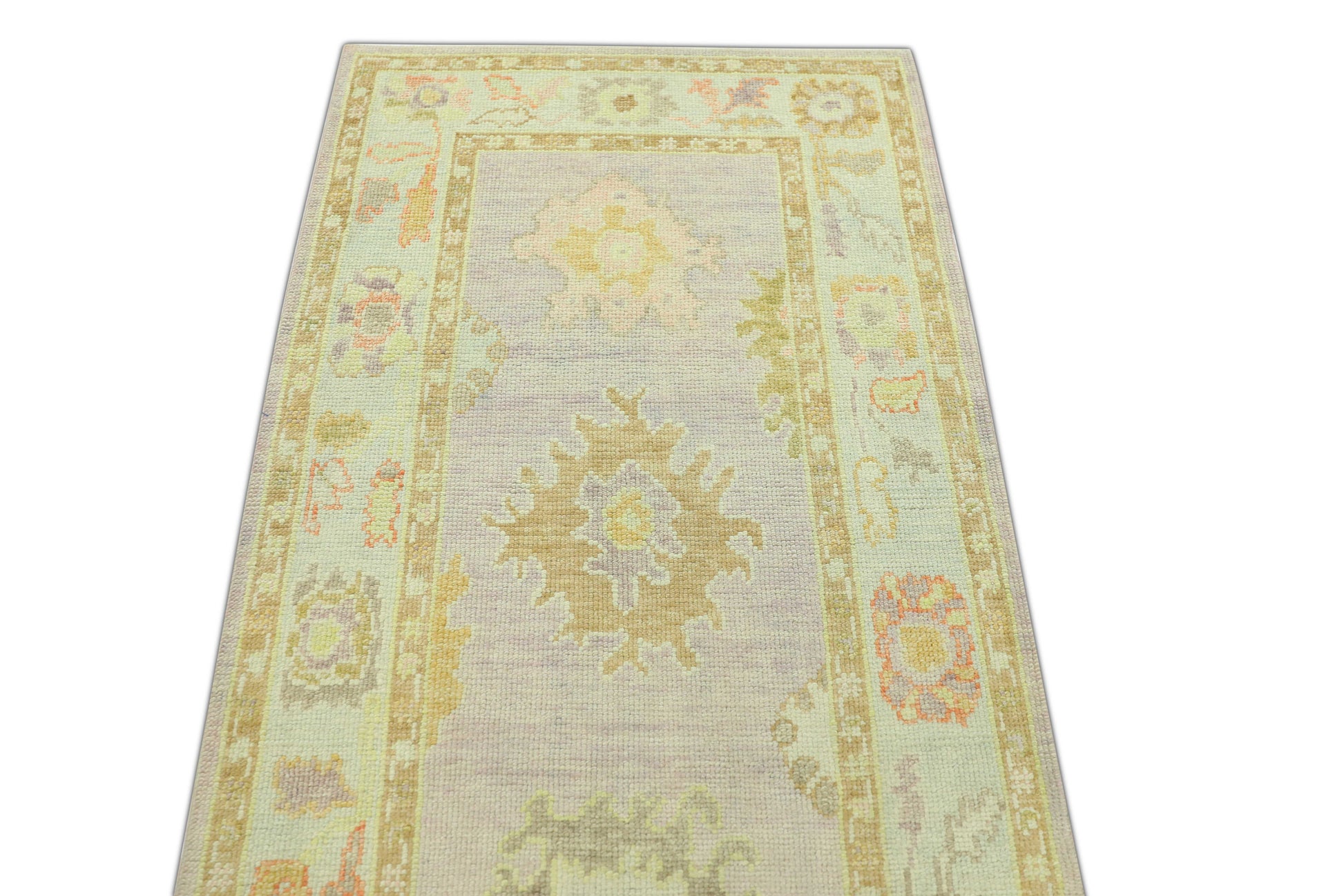 Turkish Oushak Rug 3' x 11'10" #687
