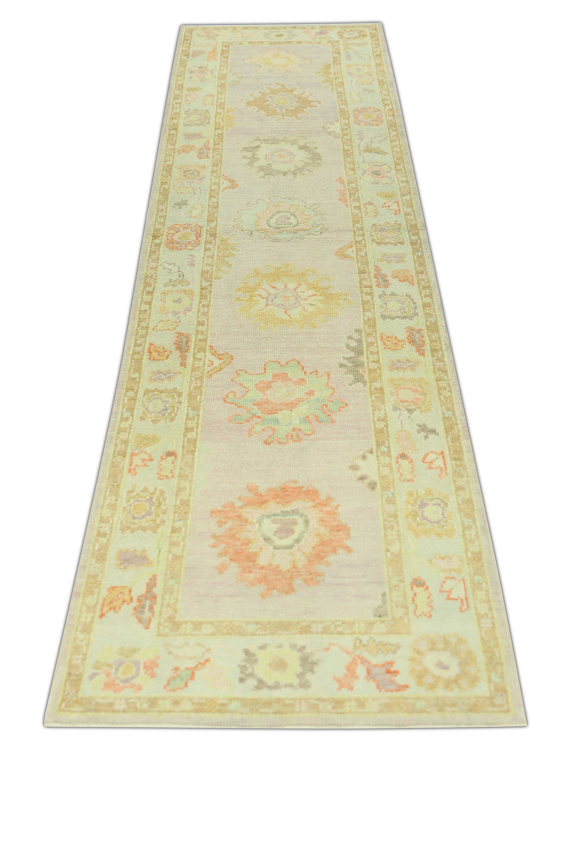 Turkish Oushak Rug 3' x 11'10" #687
