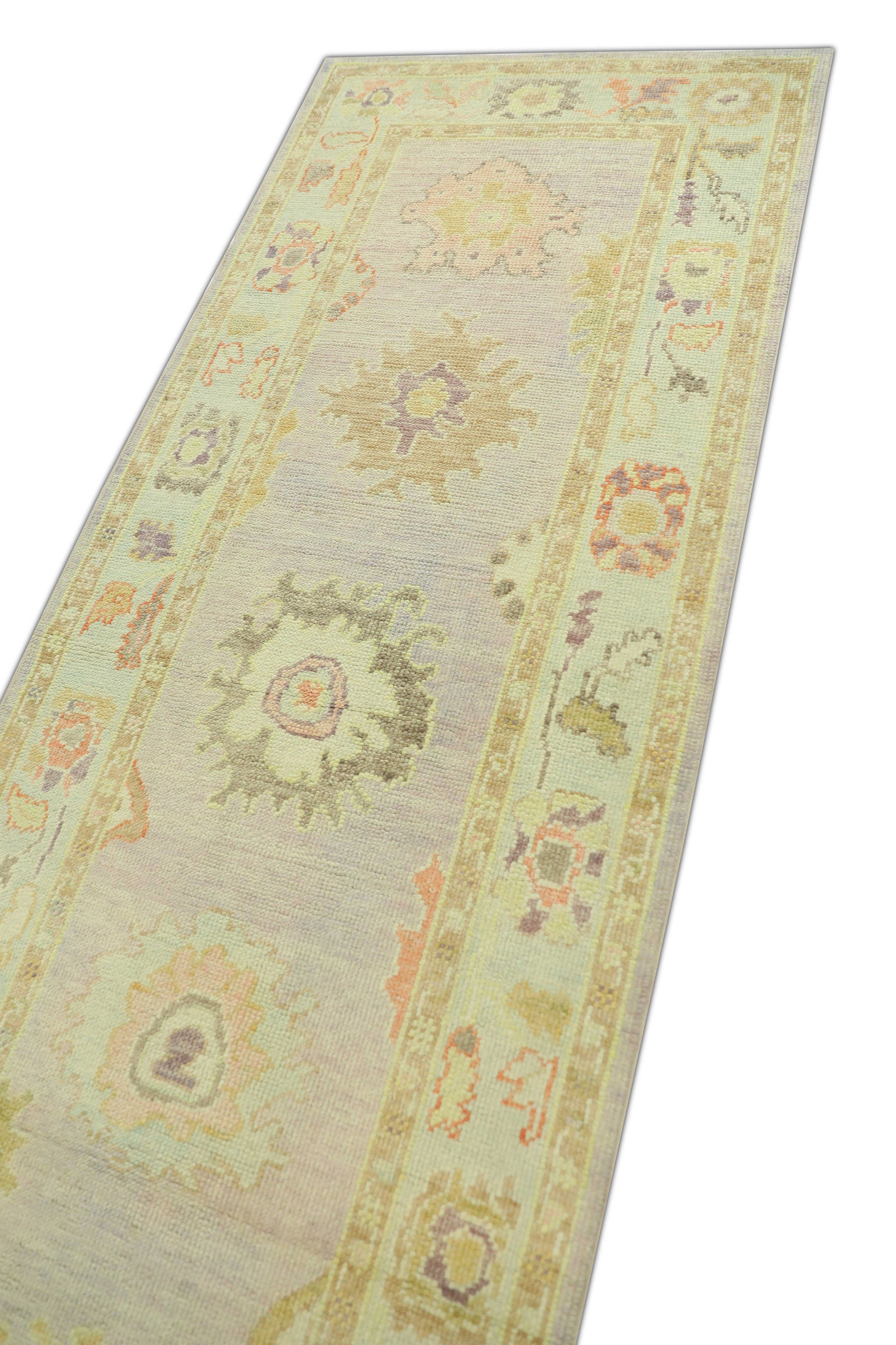 Turkish Oushak Rug 3' x 11'8" #686