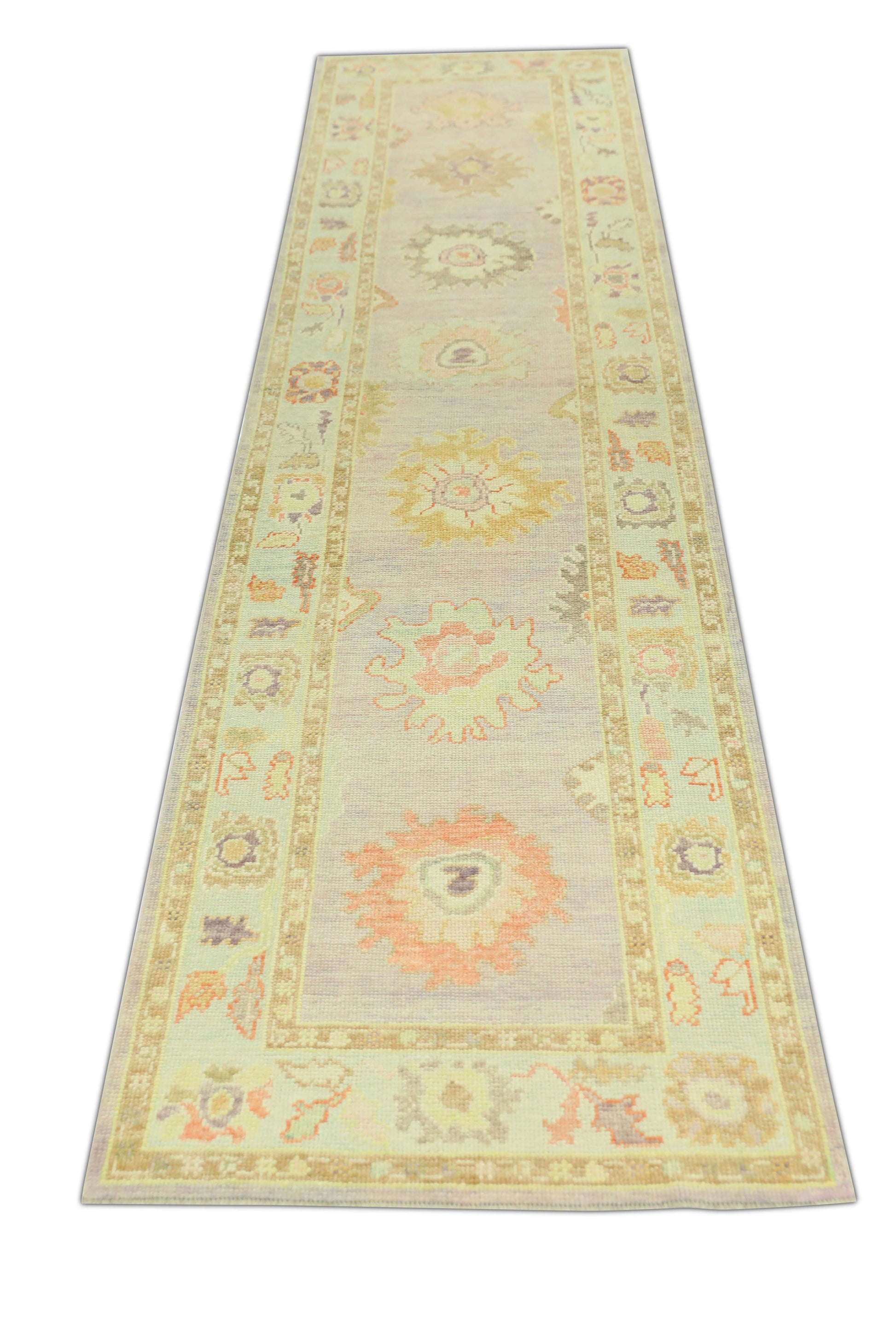 Turkish Oushak Rug 3' x 11'8" #686