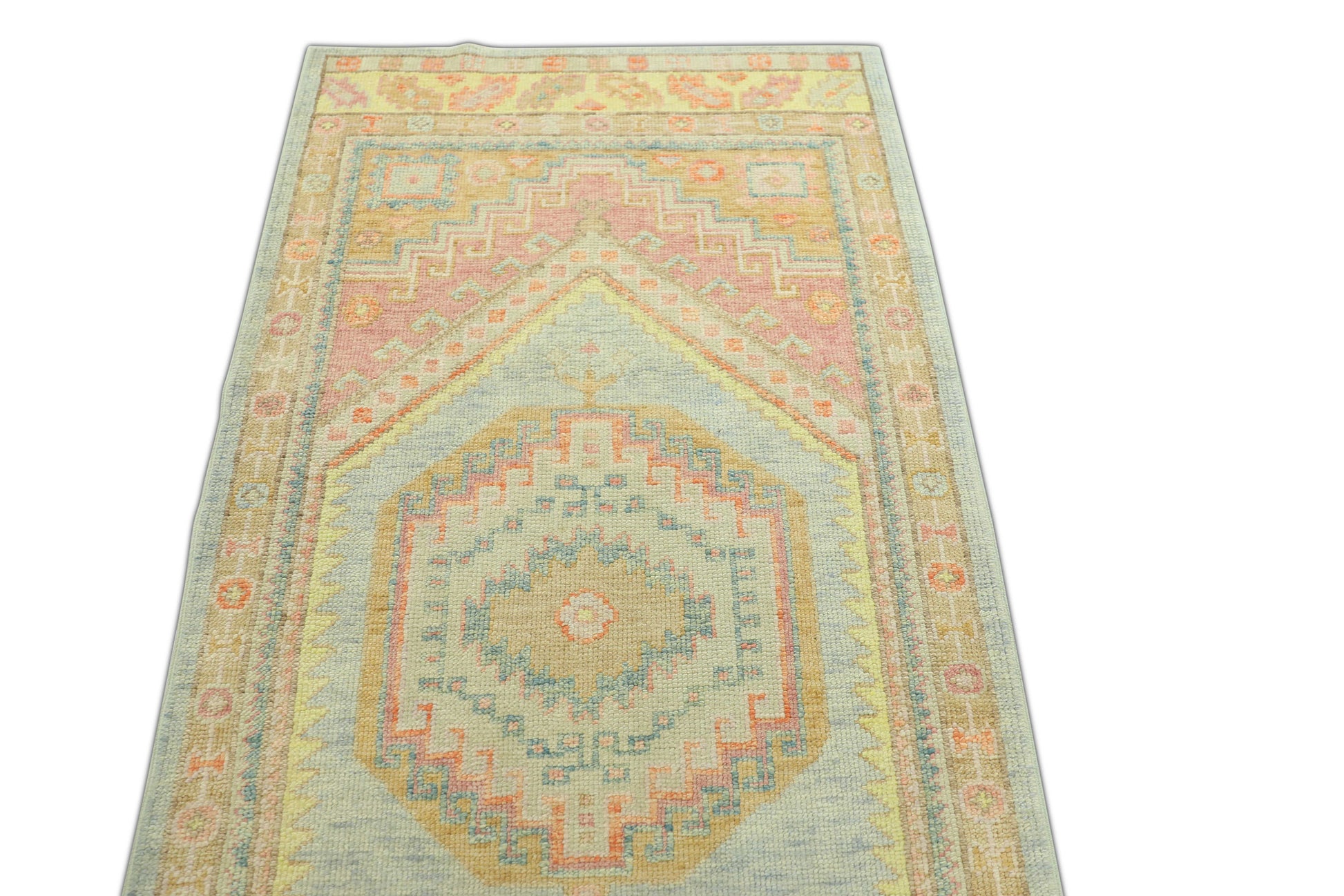 Turkish Oushak Rug 3'2" x 10'8" #1214