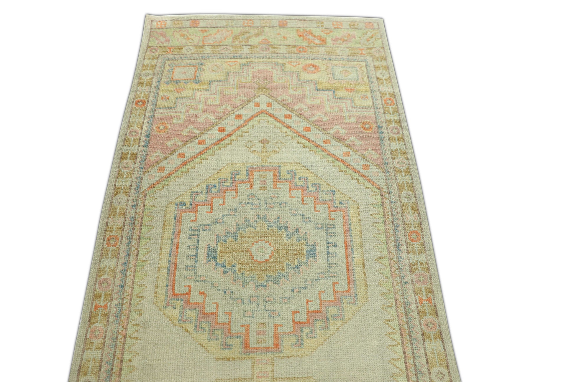 Turkish Oushak Rug 3'2" x 10'2" #876