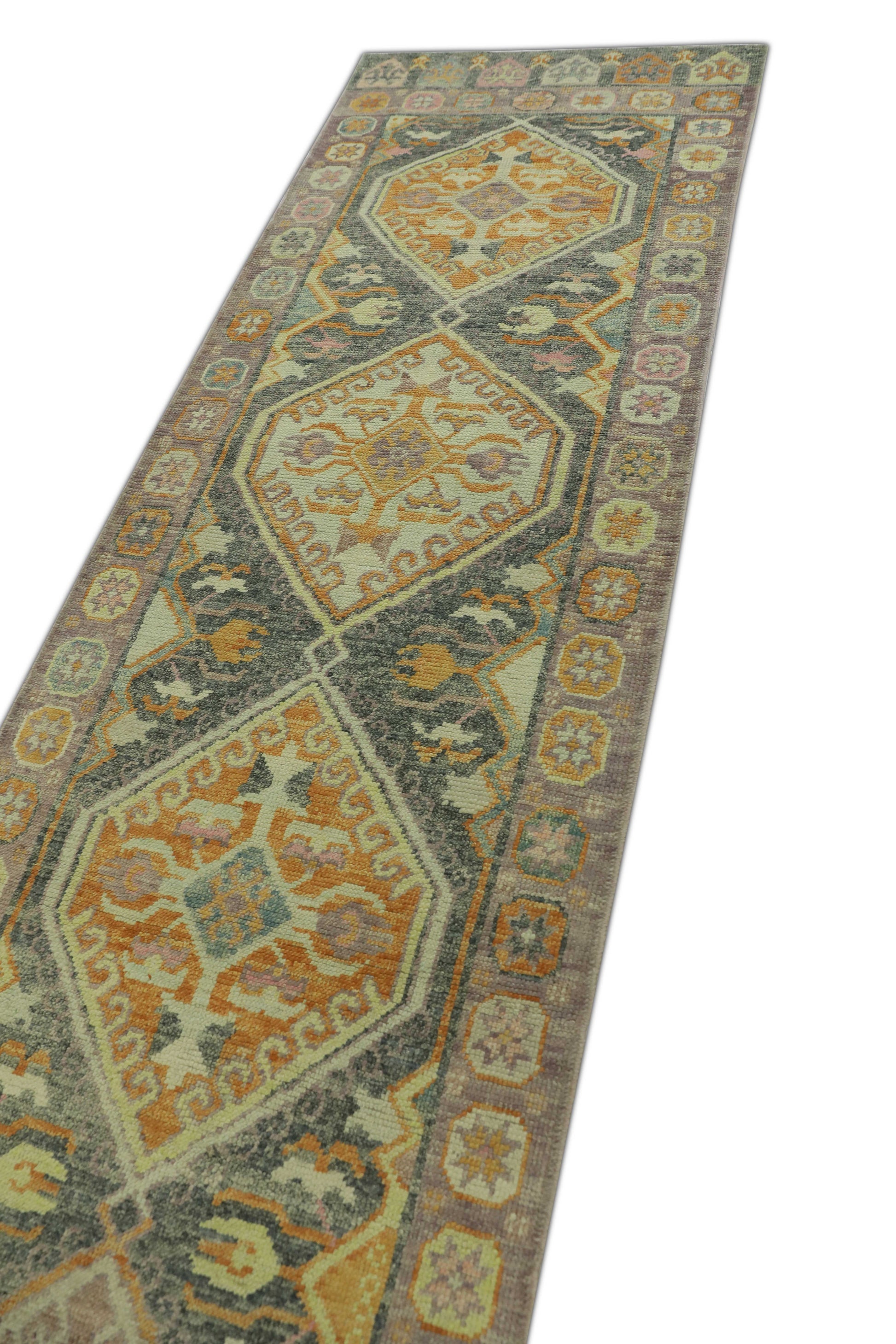 Turkish Oushak Rug 3' x 12'5" #1263