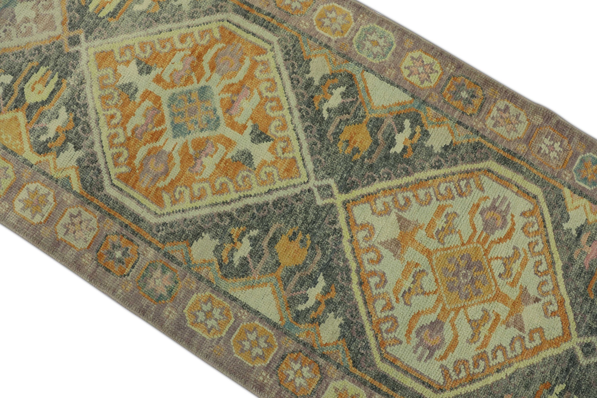 Turkish Oushak Rug 3' x 12'5" #1263