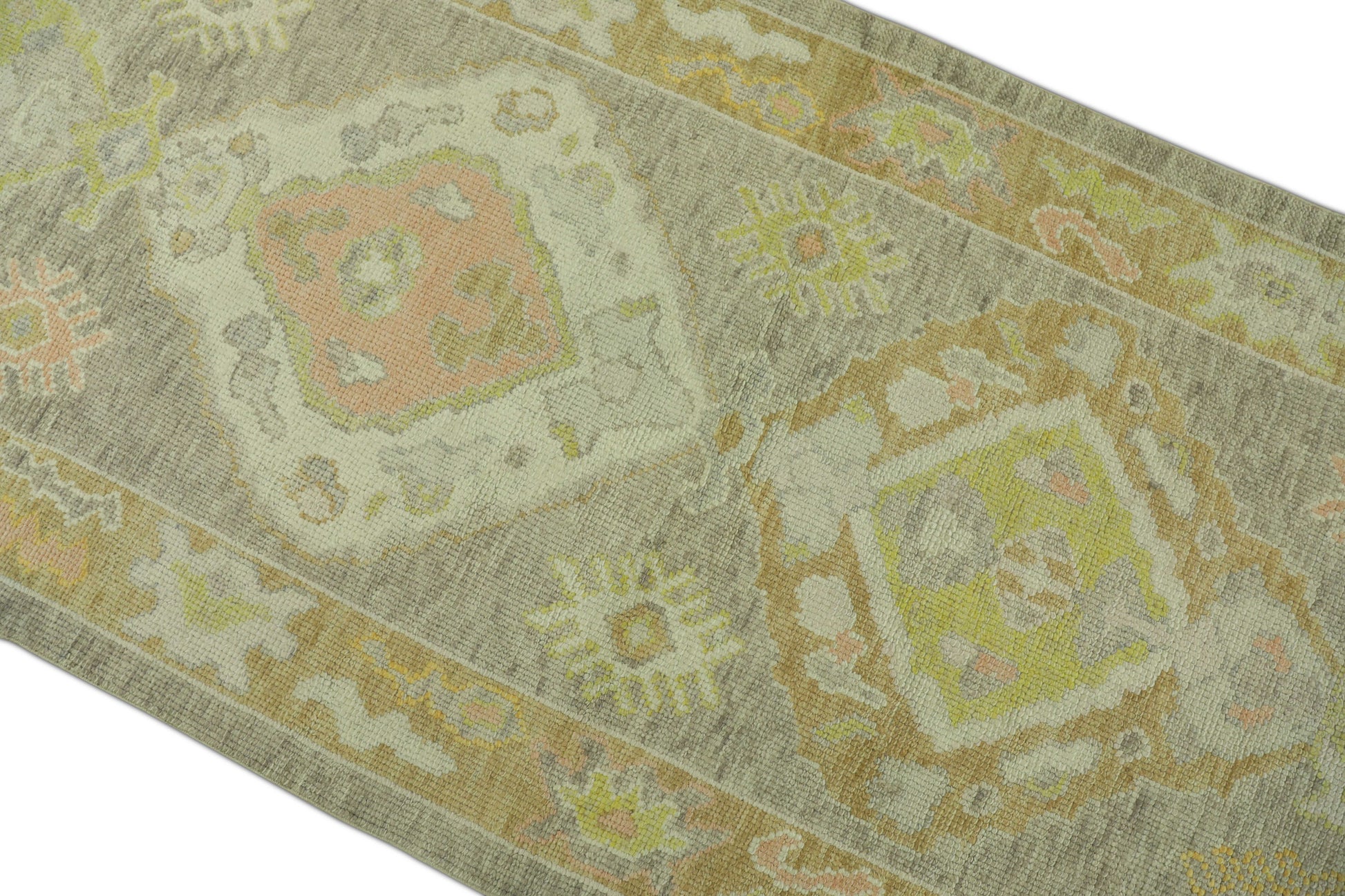 Turkish Oushak Rug 3' x 10'1" #1206