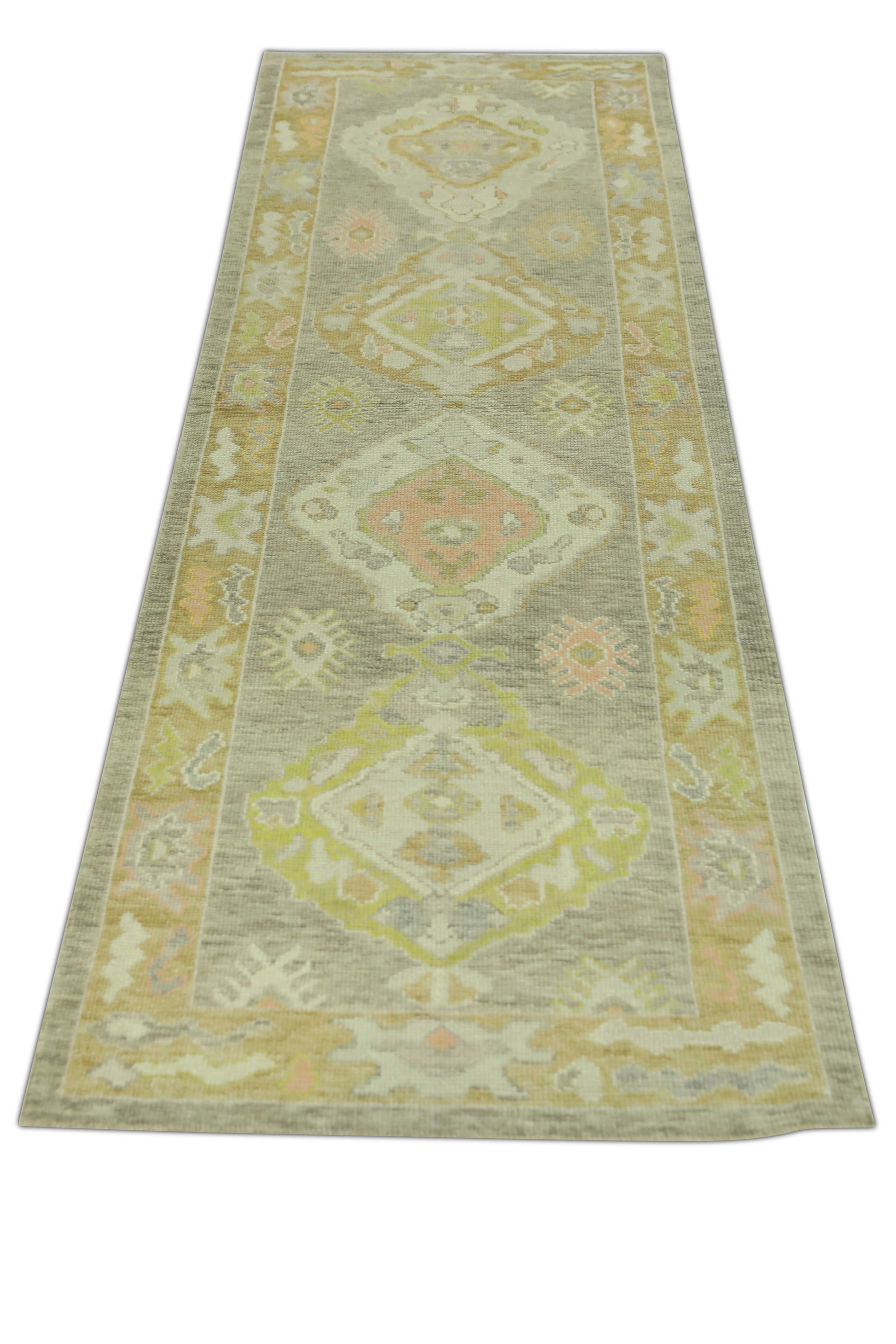 Turkish Oushak Rug 3' x 10'1" #1206