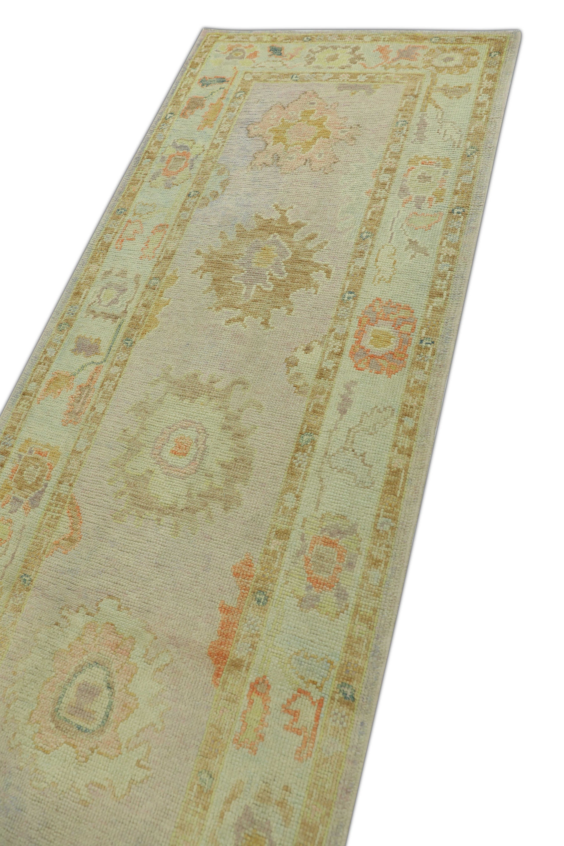 Turkish Oushak Rug 3' x 10'8" #1500