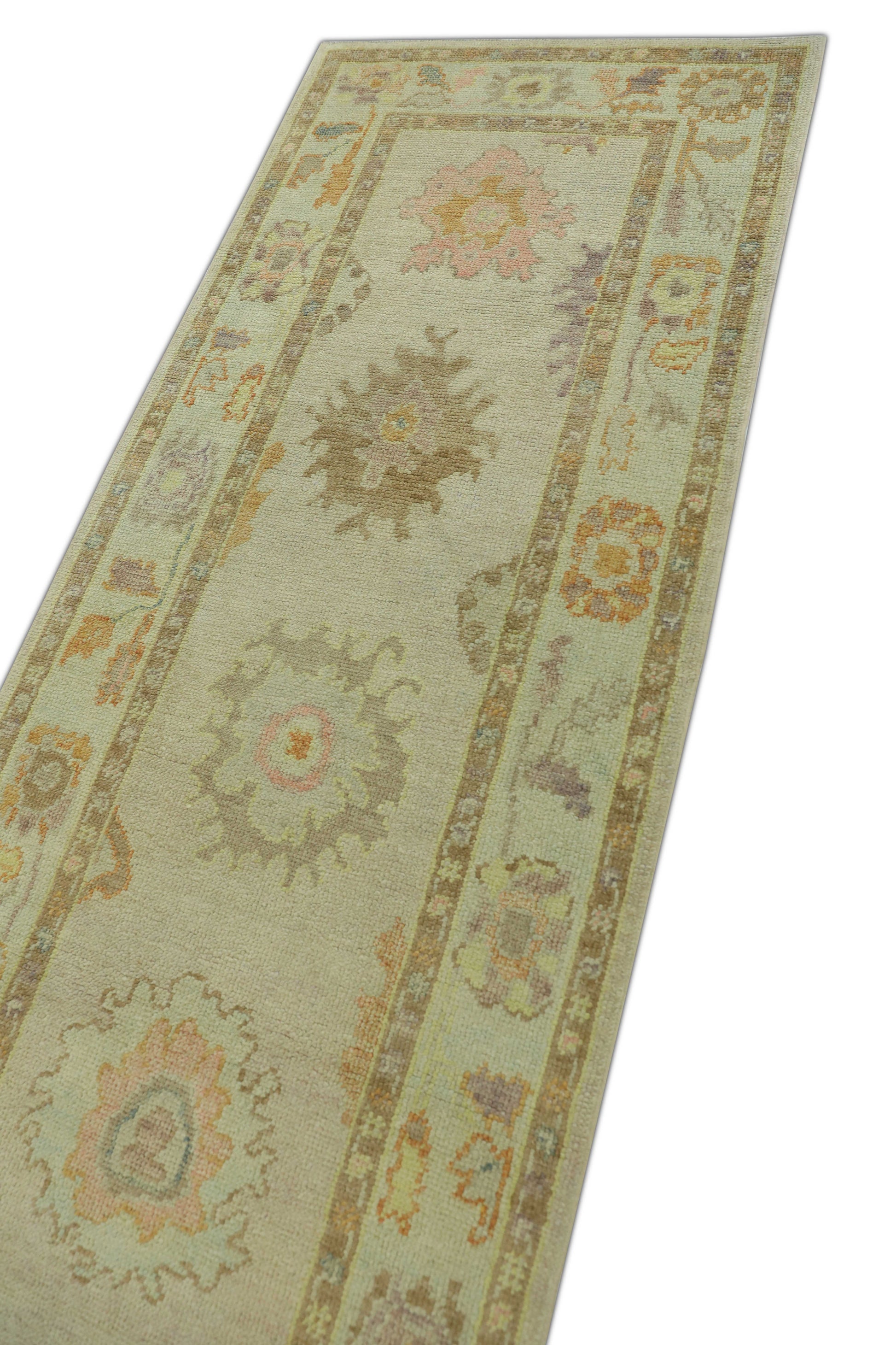Turkish Oushak Rug 3' x 10'7" #1261