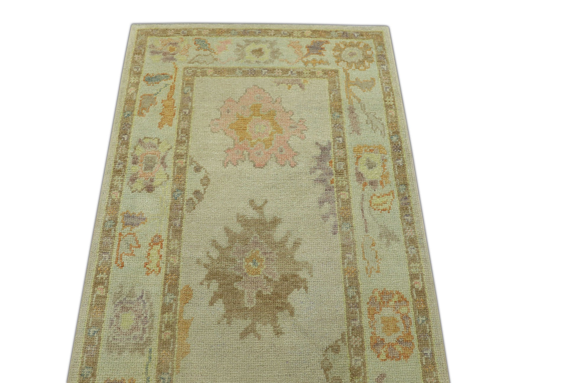 Turkish Oushak Rug 3' x 10'7" #1261