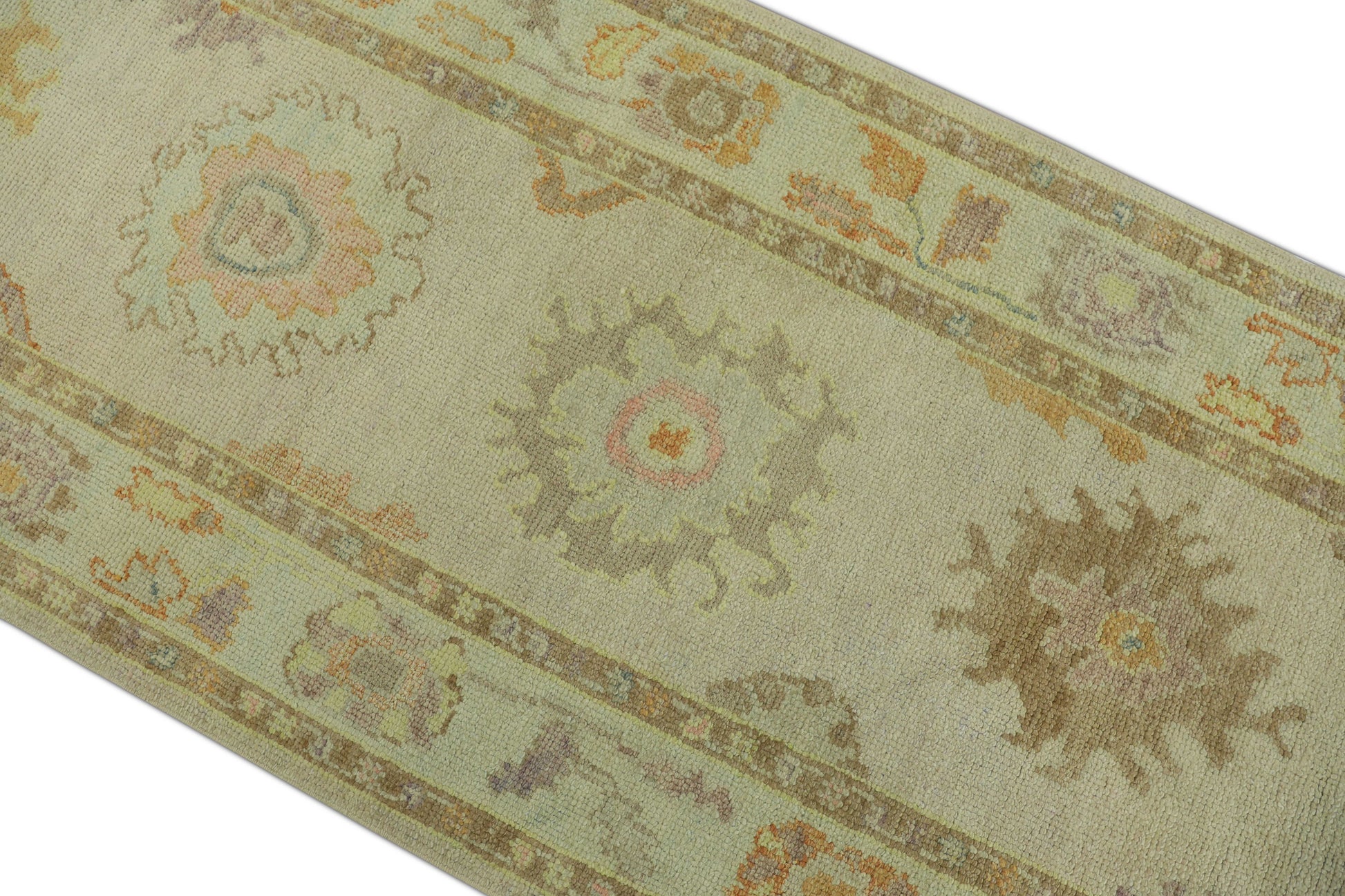 Turkish Oushak Rug 3' x 10'7" #1261