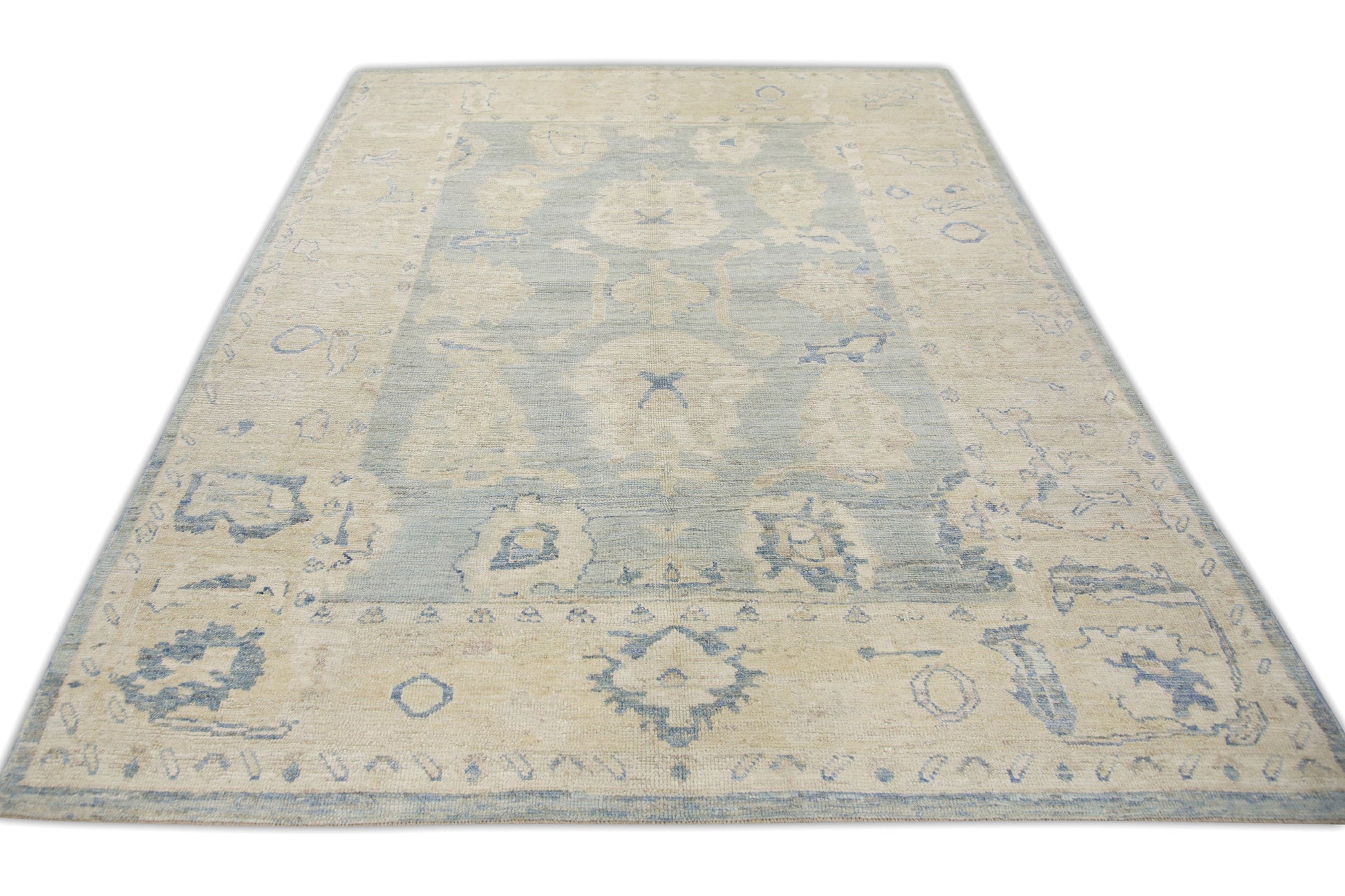 Turkish Oushak Rug 7'10" x 10'8" #7314
