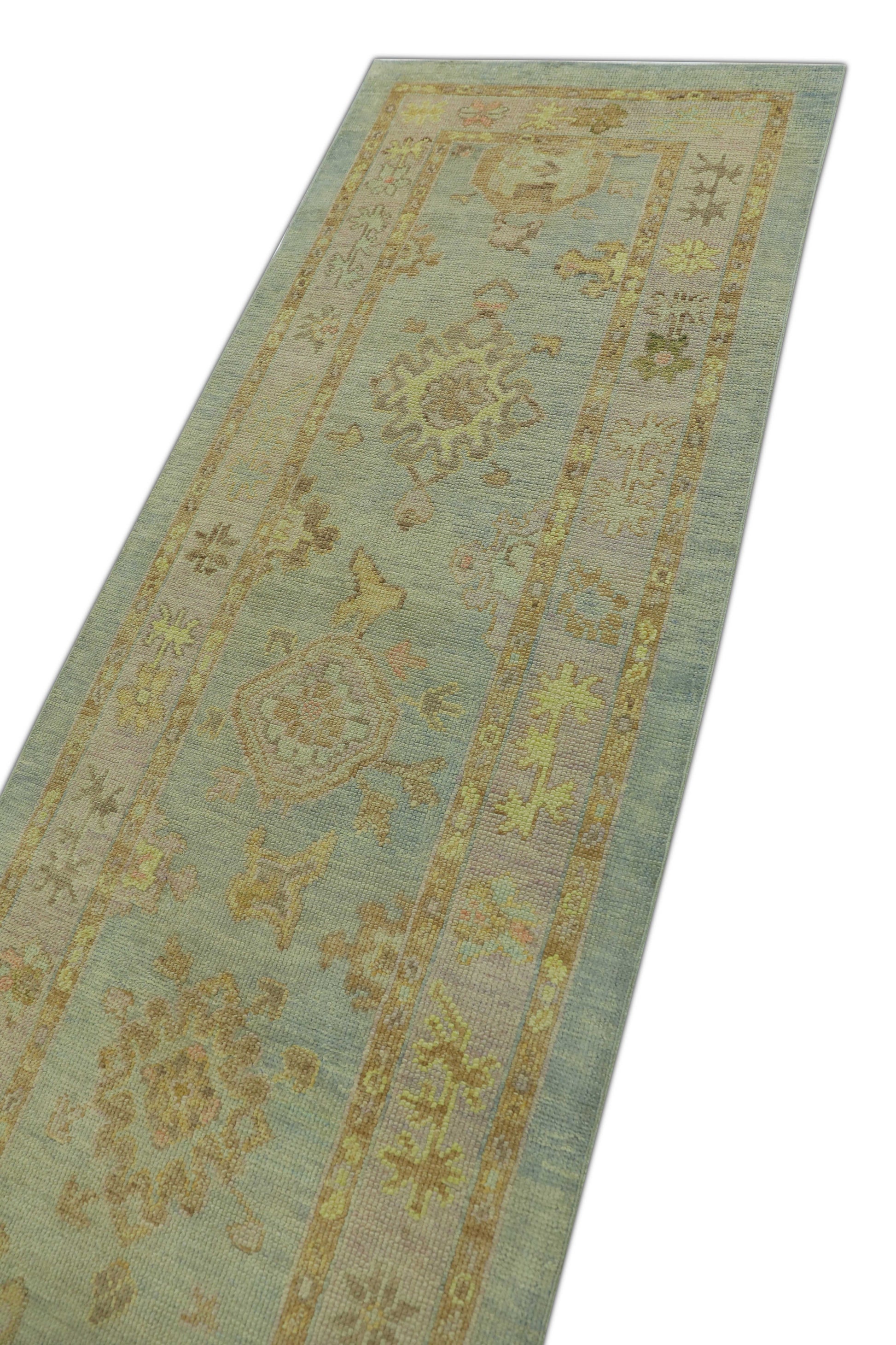 Turkish Oushak Rug 2'11" x 11' #1232