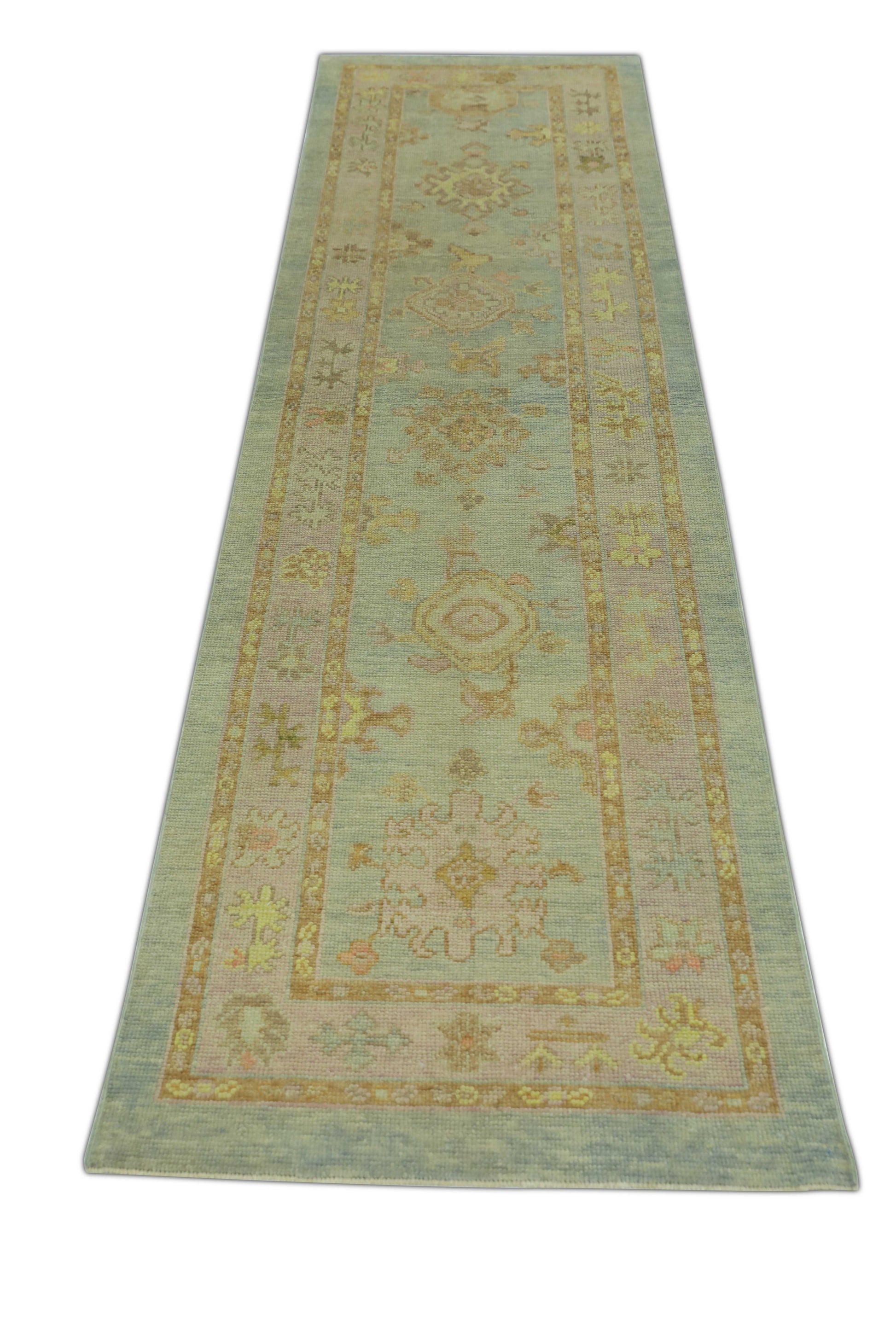 Turkish Oushak Rug 2'11" x 11' #1232
