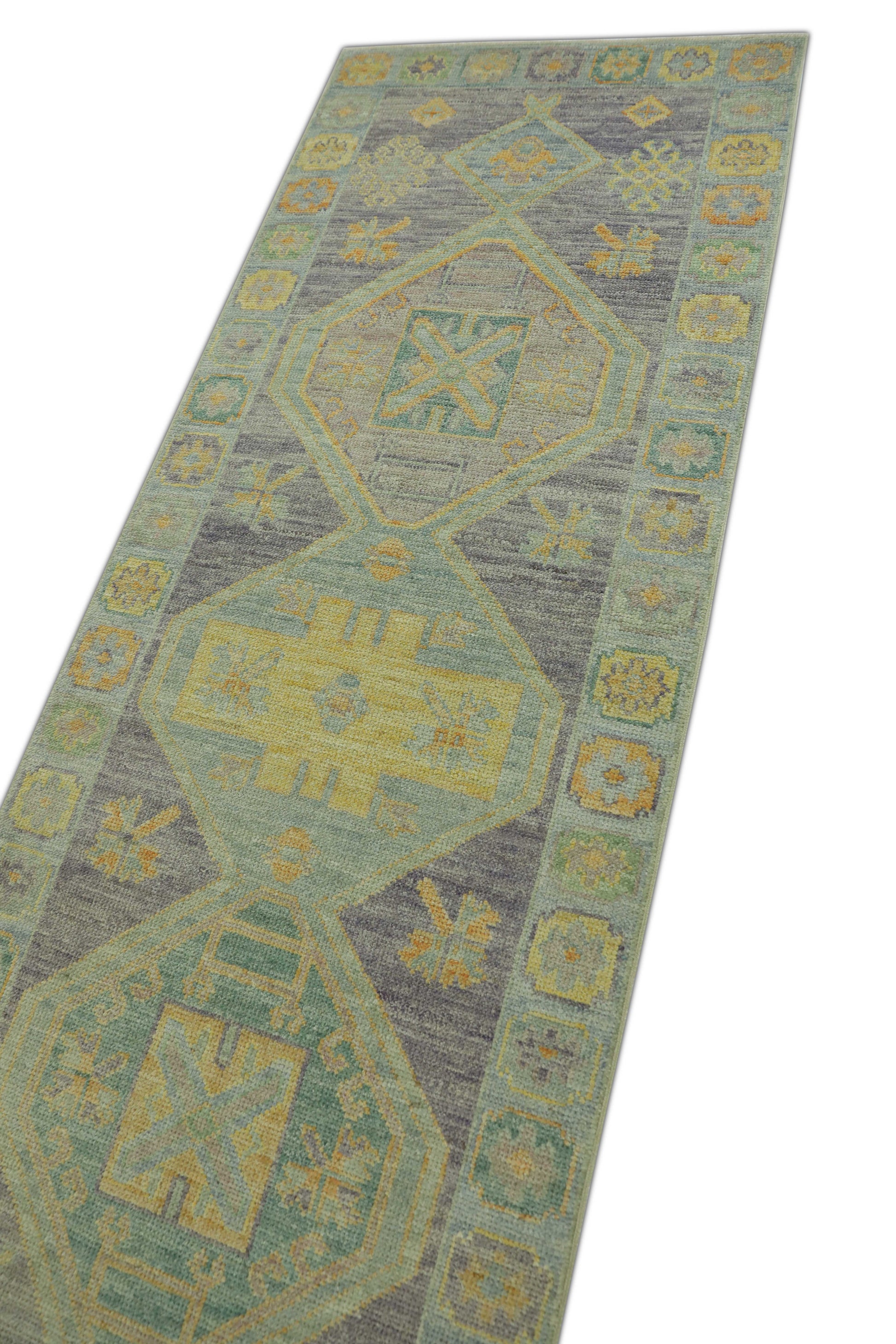 Turkish Oushak Rug 2'10" x 14'3" #1485