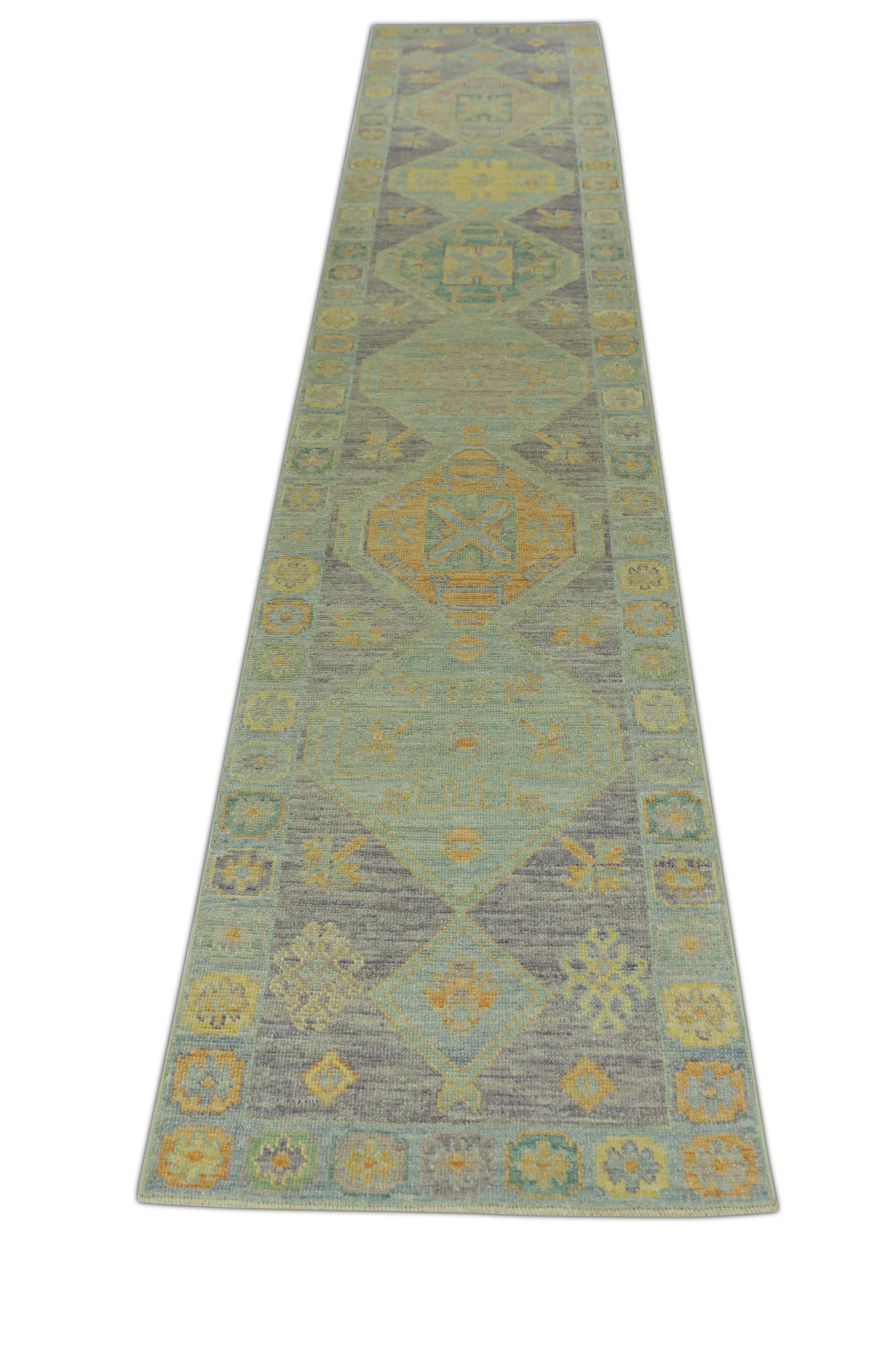 Turkish Oushak Rug 2'10" x 14'3" #1485