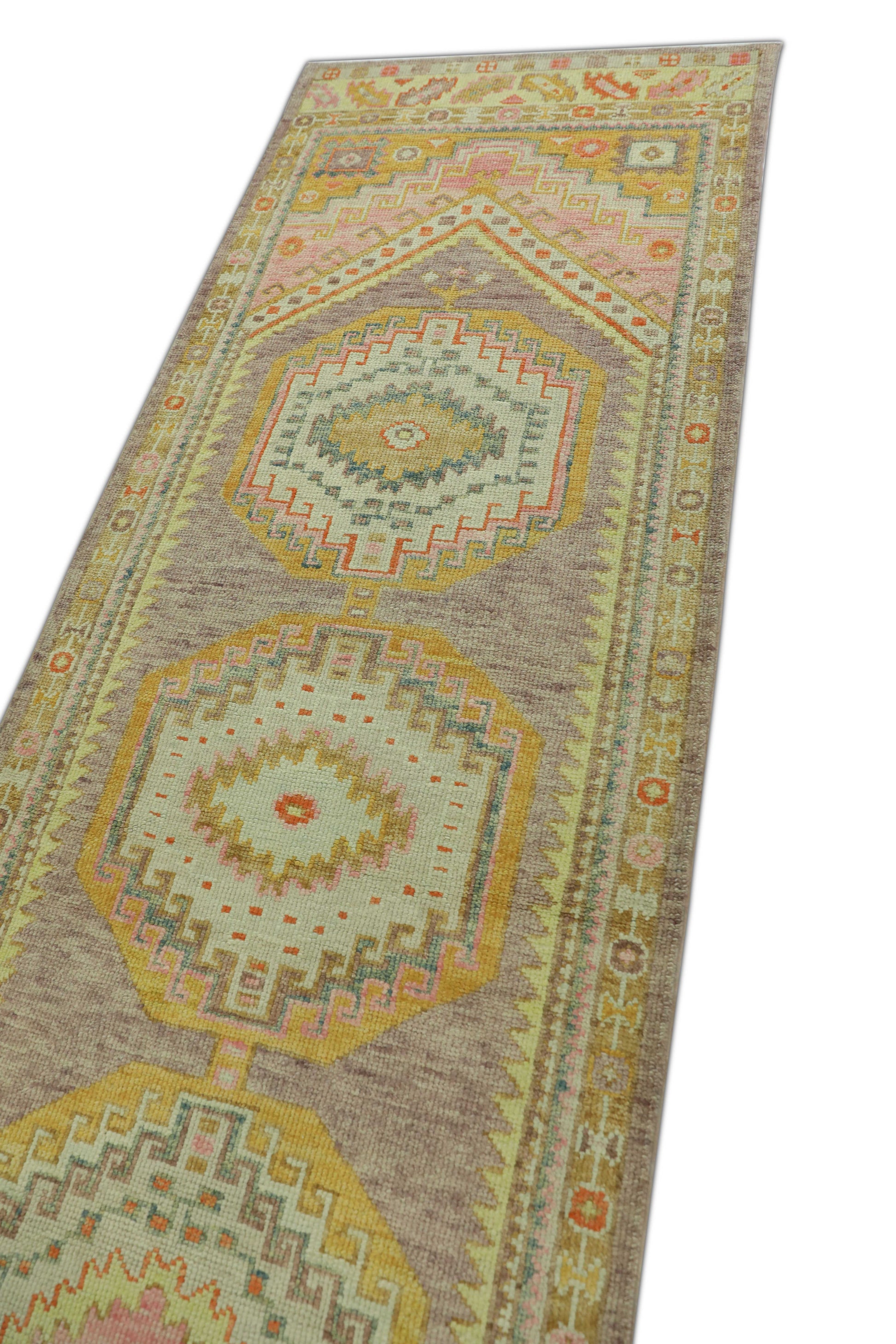 Turkish Oushak Rug 3' x 10'2" #1154