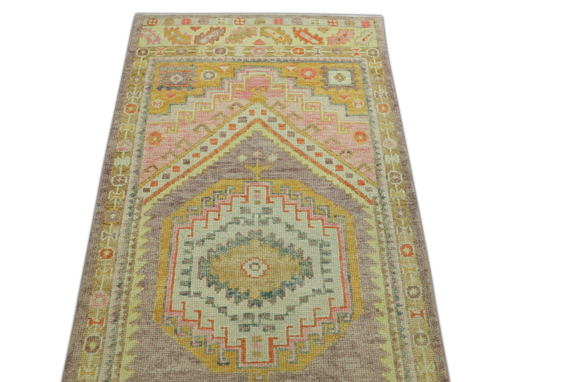Turkish Oushak Rug 3' x 10'2" #1154