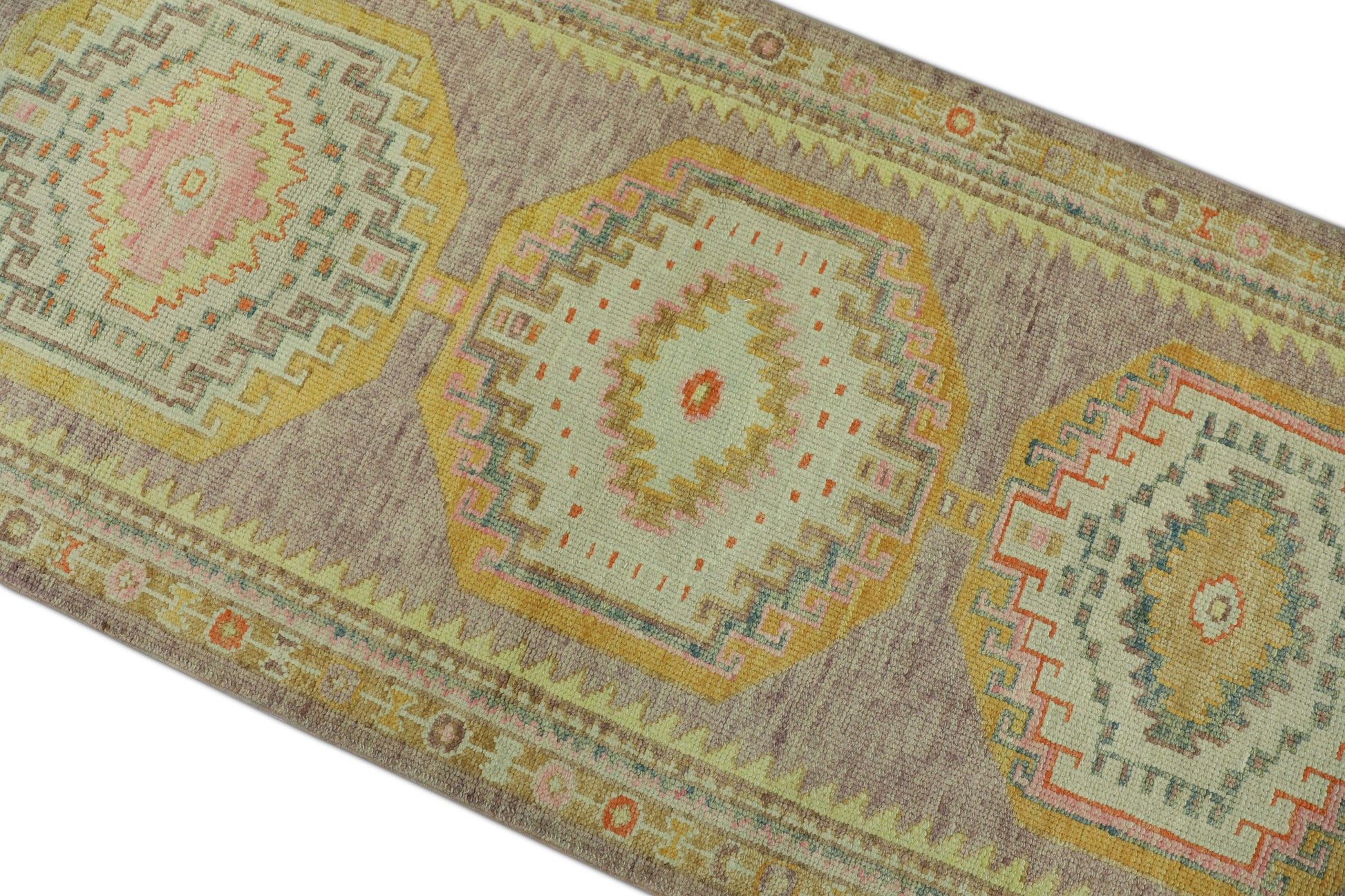 Turkish Oushak Rug 3' x 10'2" #1154