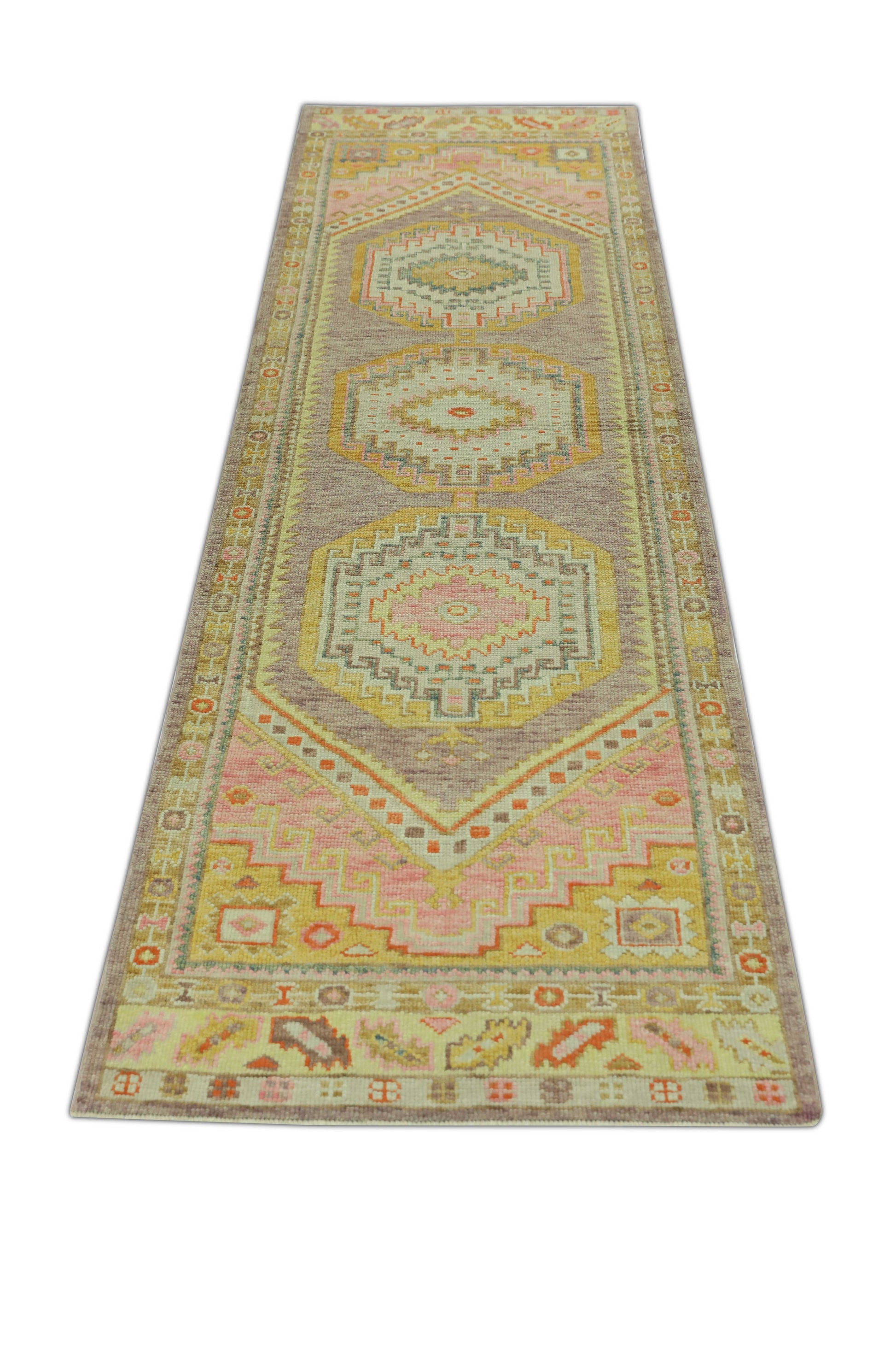 Turkish Oushak Rug 3' x 10'2" #1154