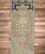 Oriental Hand Knotted Vintage Turkish Mini Rug 1'3" x 3'1" #8997