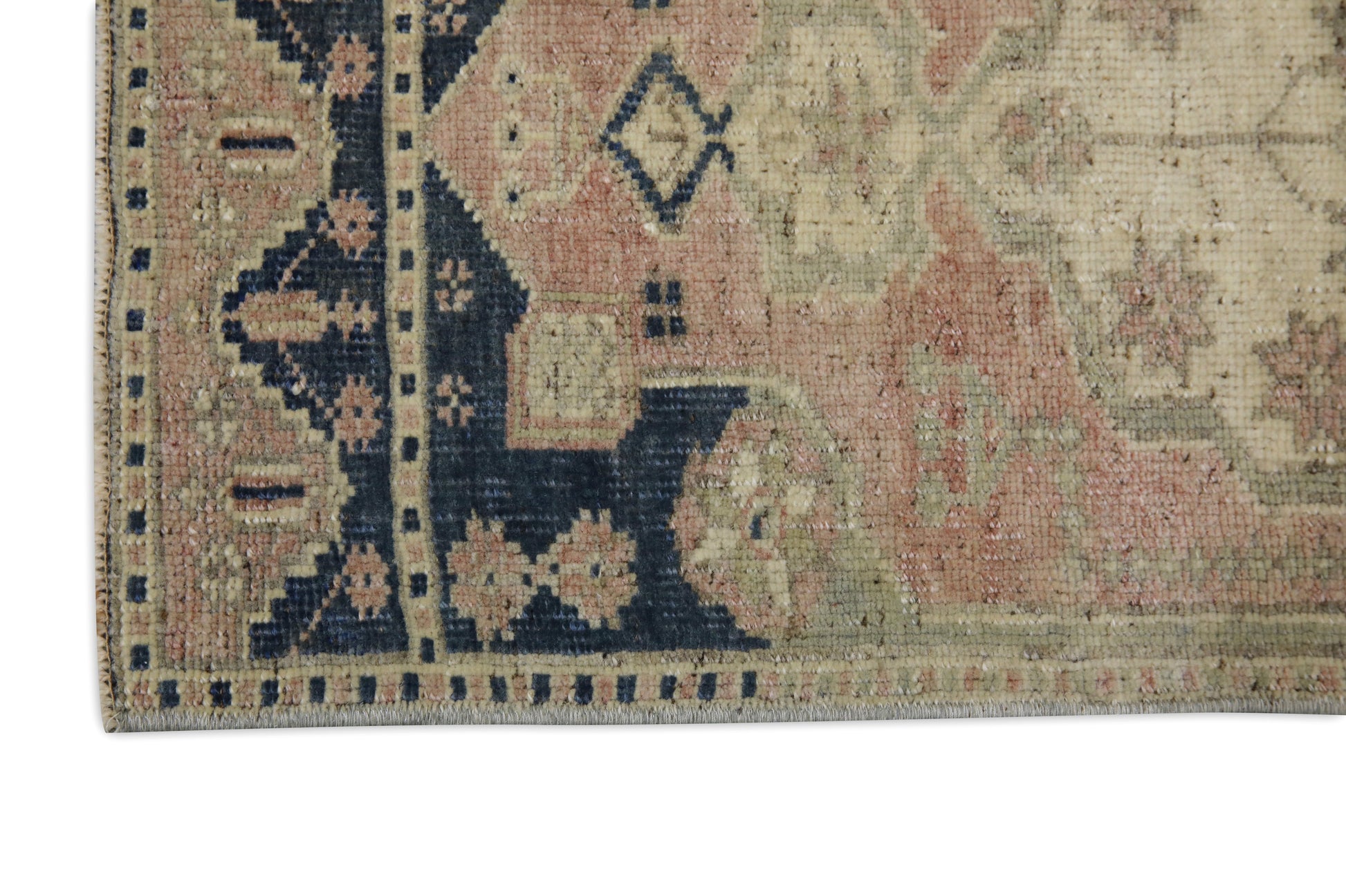 Oriental Hand Knotted Vintage Turkish Mini Rug 1'3" x 3'1" #8997