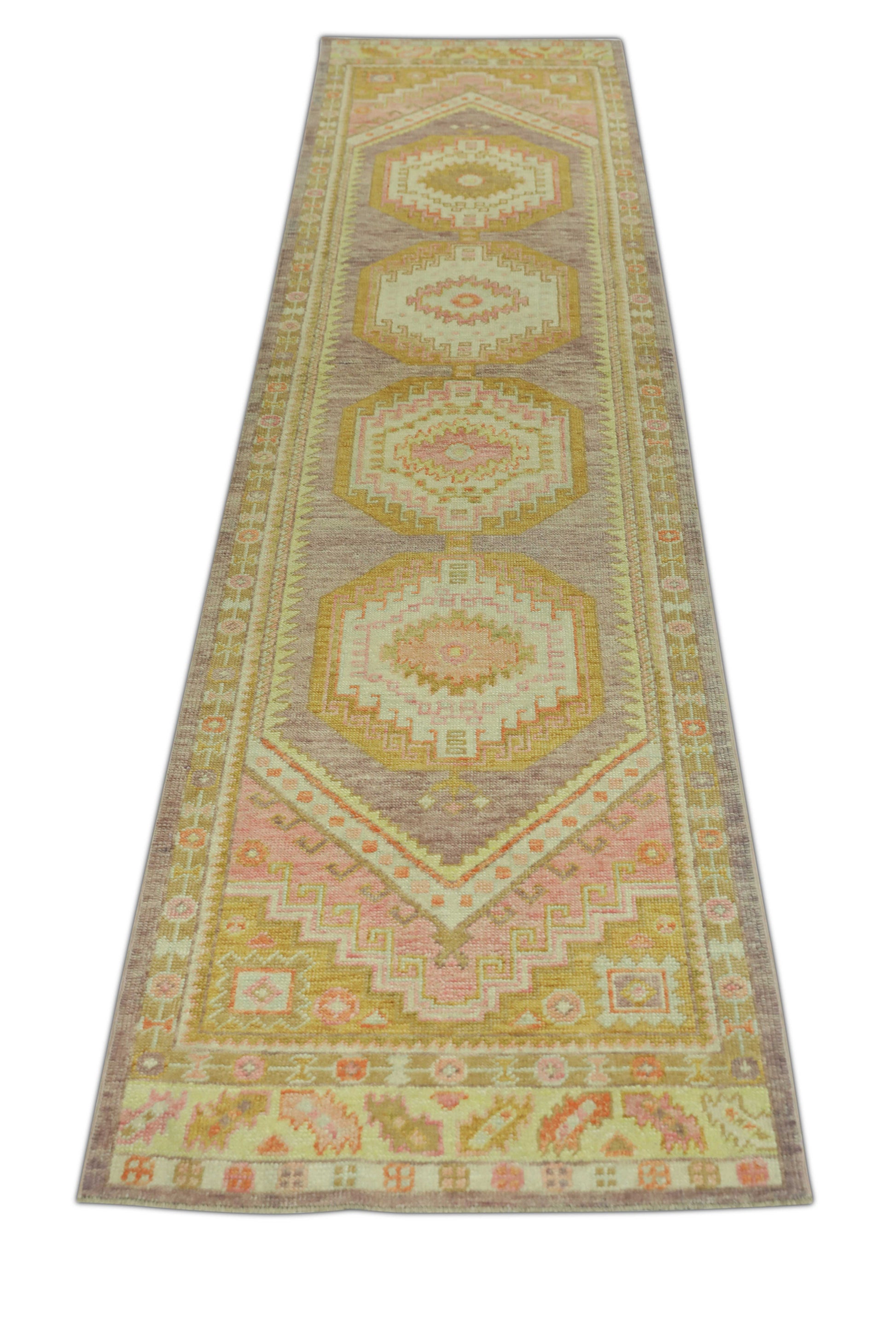 Turkish Oushak Rug 3' x 12'3" #1150