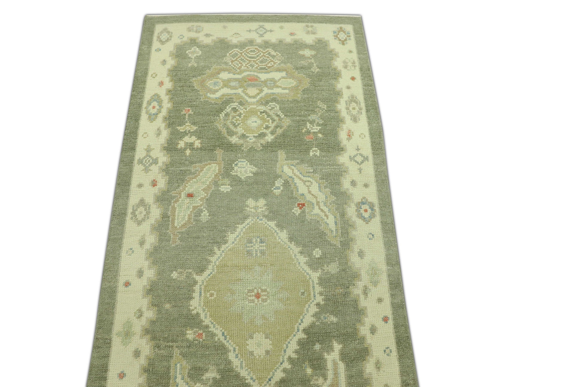 Turkish Oushak Rug 2'7" x 10'1" #745