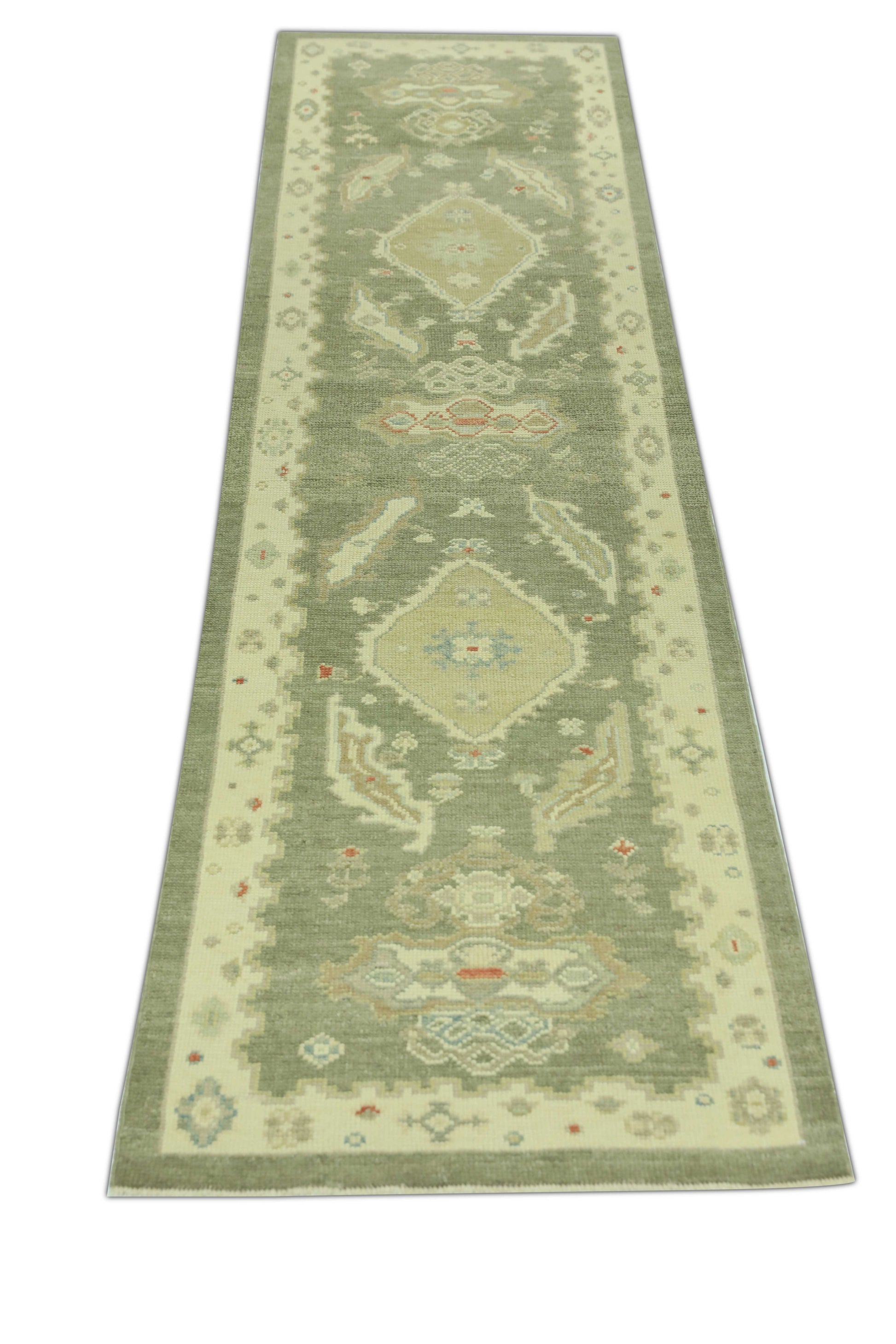 Turkish Oushak Rug 2'7" x 10'1" #745