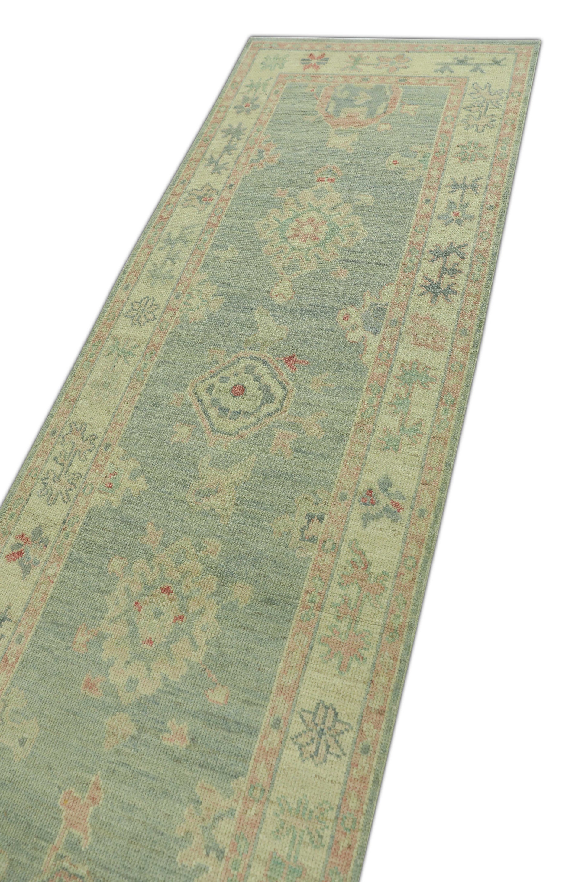 Turkish Oushak Rug 2'10" x 10'2" #615