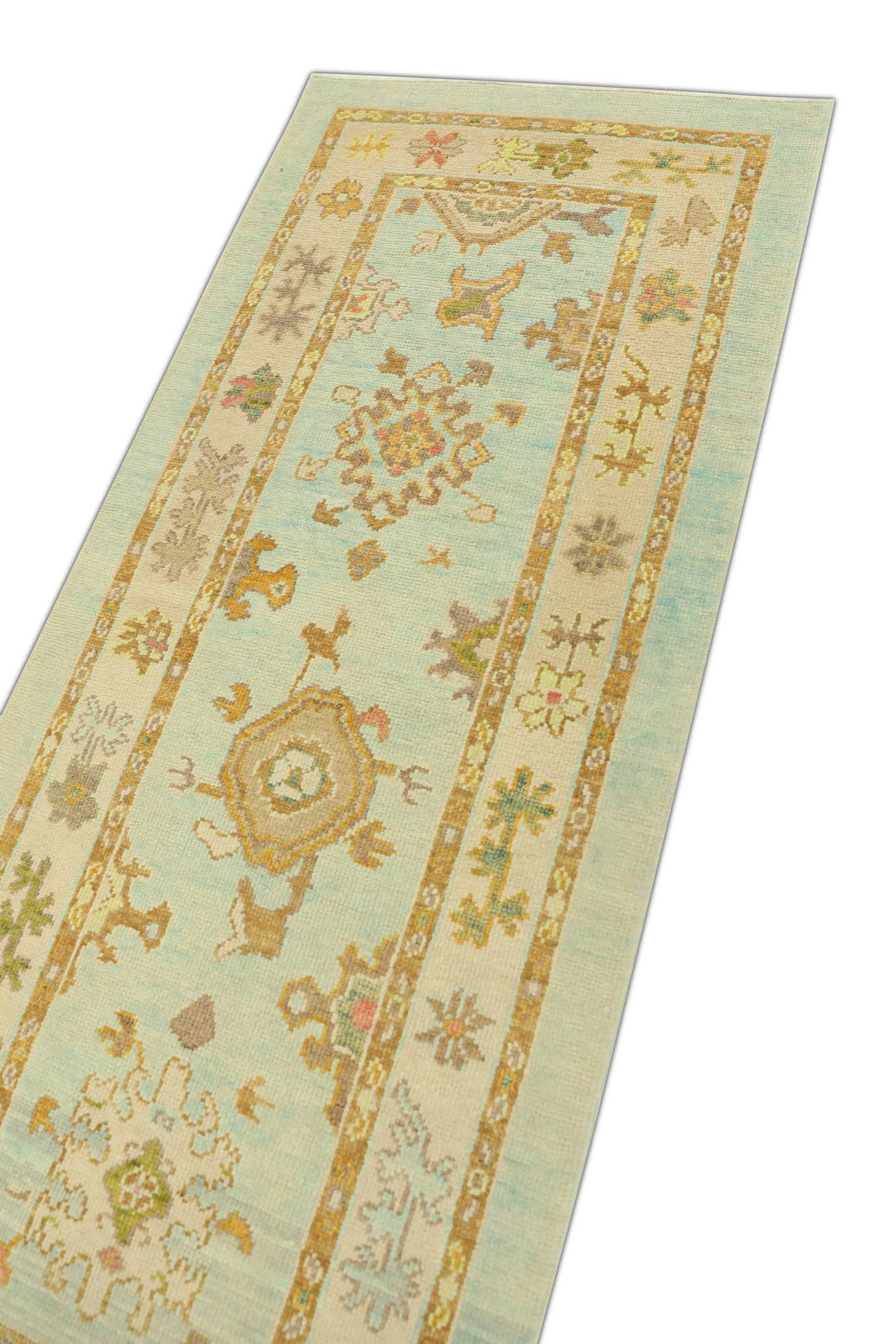 Turkish Oushak Rug 2'10" x 6'10" #1473