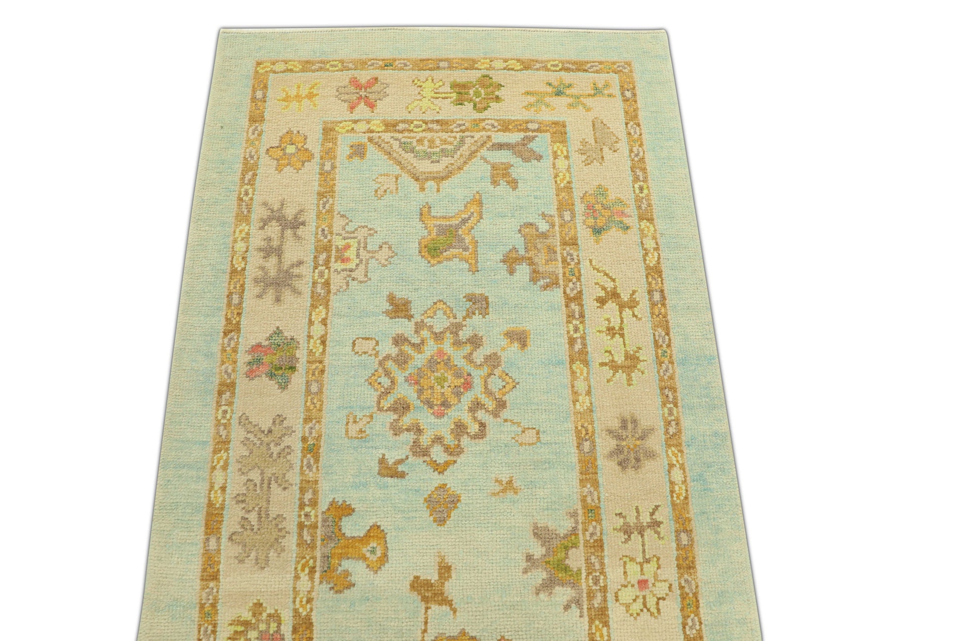 Turkish Oushak Rug 2'10" x 6'10" #1473