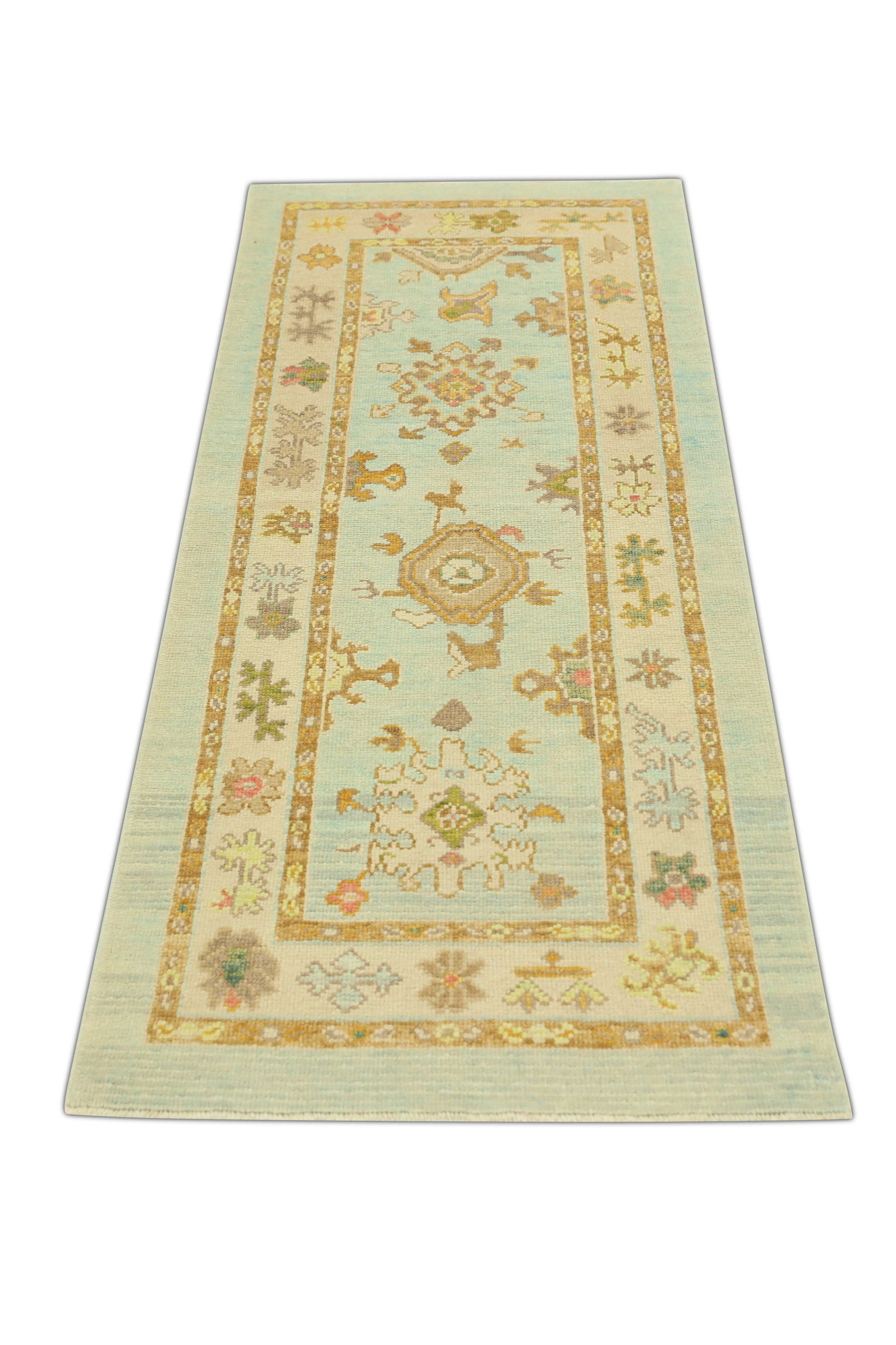 Turkish Oushak Rug 2'10" x 6'10" #1473