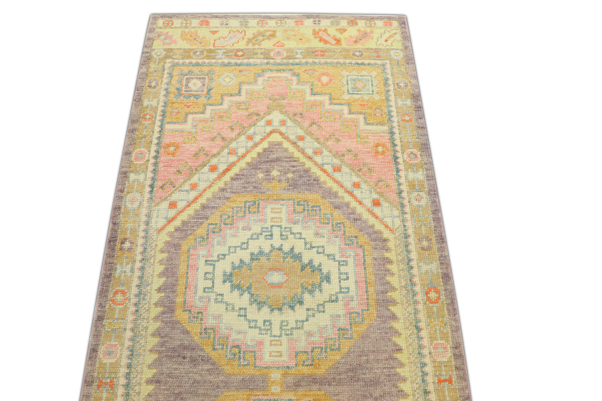 Turkish Oushak Rug 3' x 7'8" #909