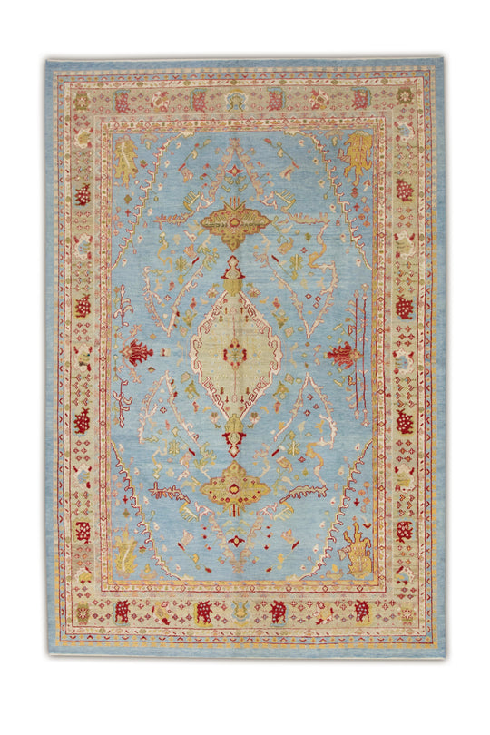 #2094 Turkish Old Wool Oushak Rug 7'9" x 11'7"